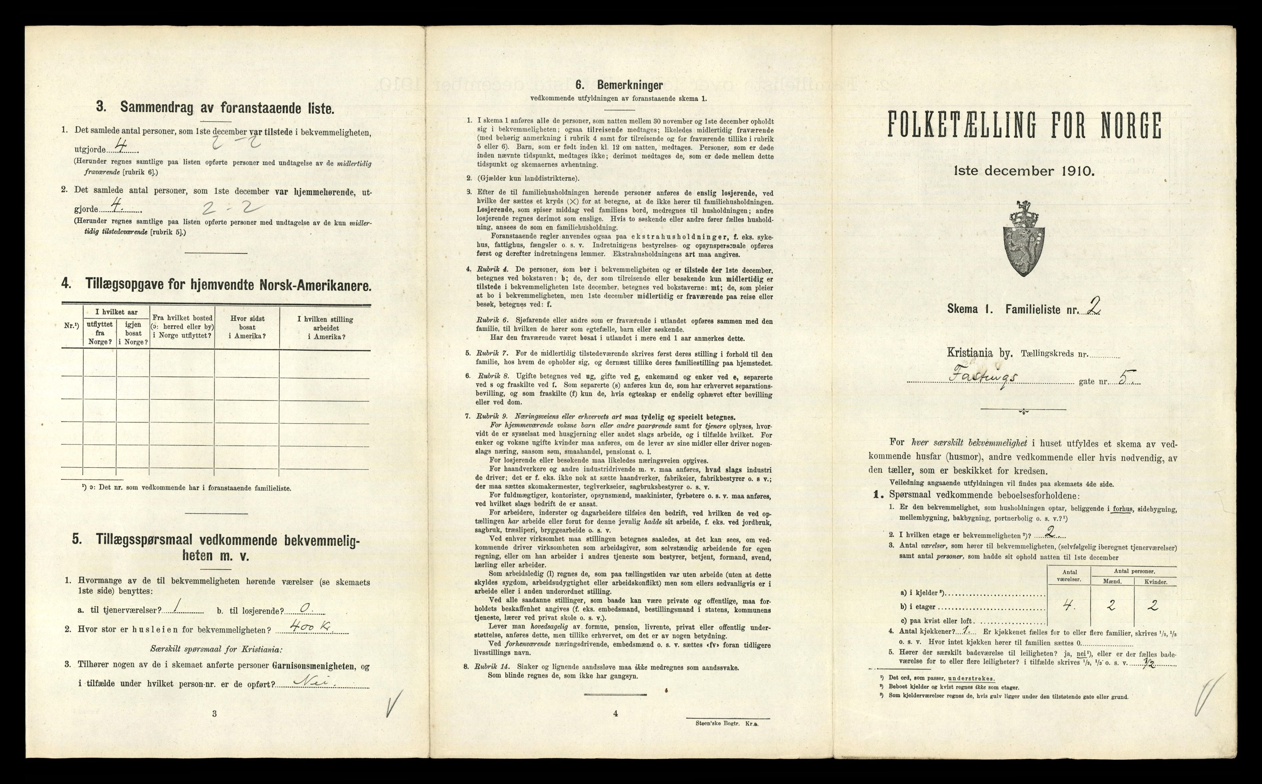 RA, 1910 census for Kristiania, 1910, p. 23365