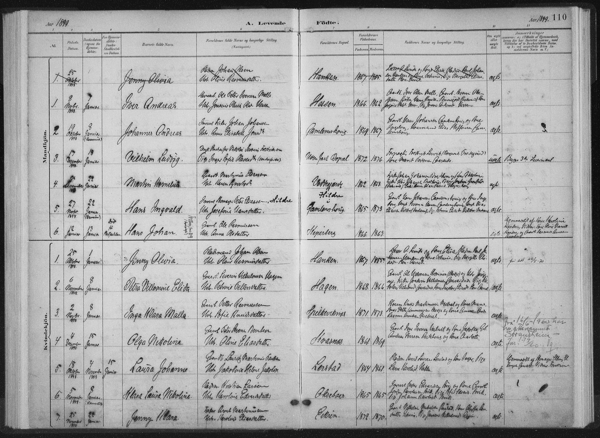 Ministerialprotokoller, klokkerbøker og fødselsregistre - Møre og Romsdal, AV/SAT-A-1454/528/L0405: Parish register (official) no. 528A14, 1891-1906, p. 110