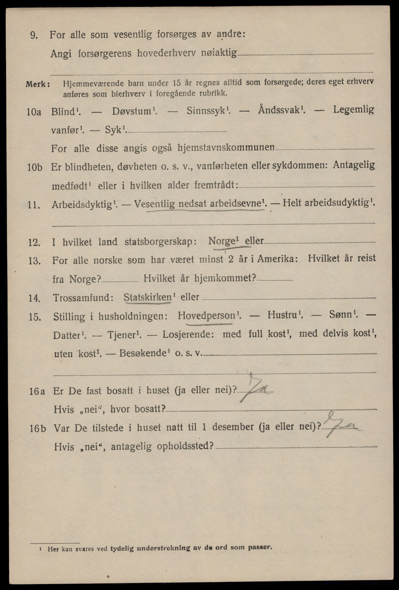 SAST, 1920 census for Egersund town, 1920, p. 8057