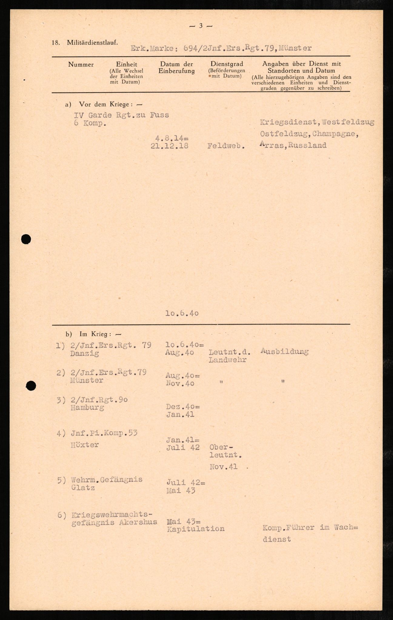 Forsvaret, Forsvarets overkommando II, AV/RA-RAFA-3915/D/Db/L0002: CI Questionaires. Tyske okkupasjonsstyrker i Norge. Tyskere., 1945-1946, p. 42