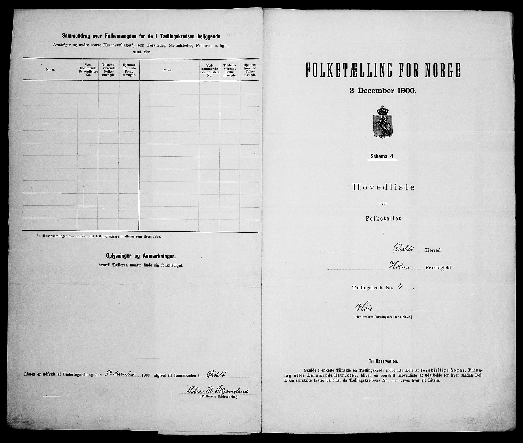 SAK, 1900 census for Øyslebø, 1900, p. 18