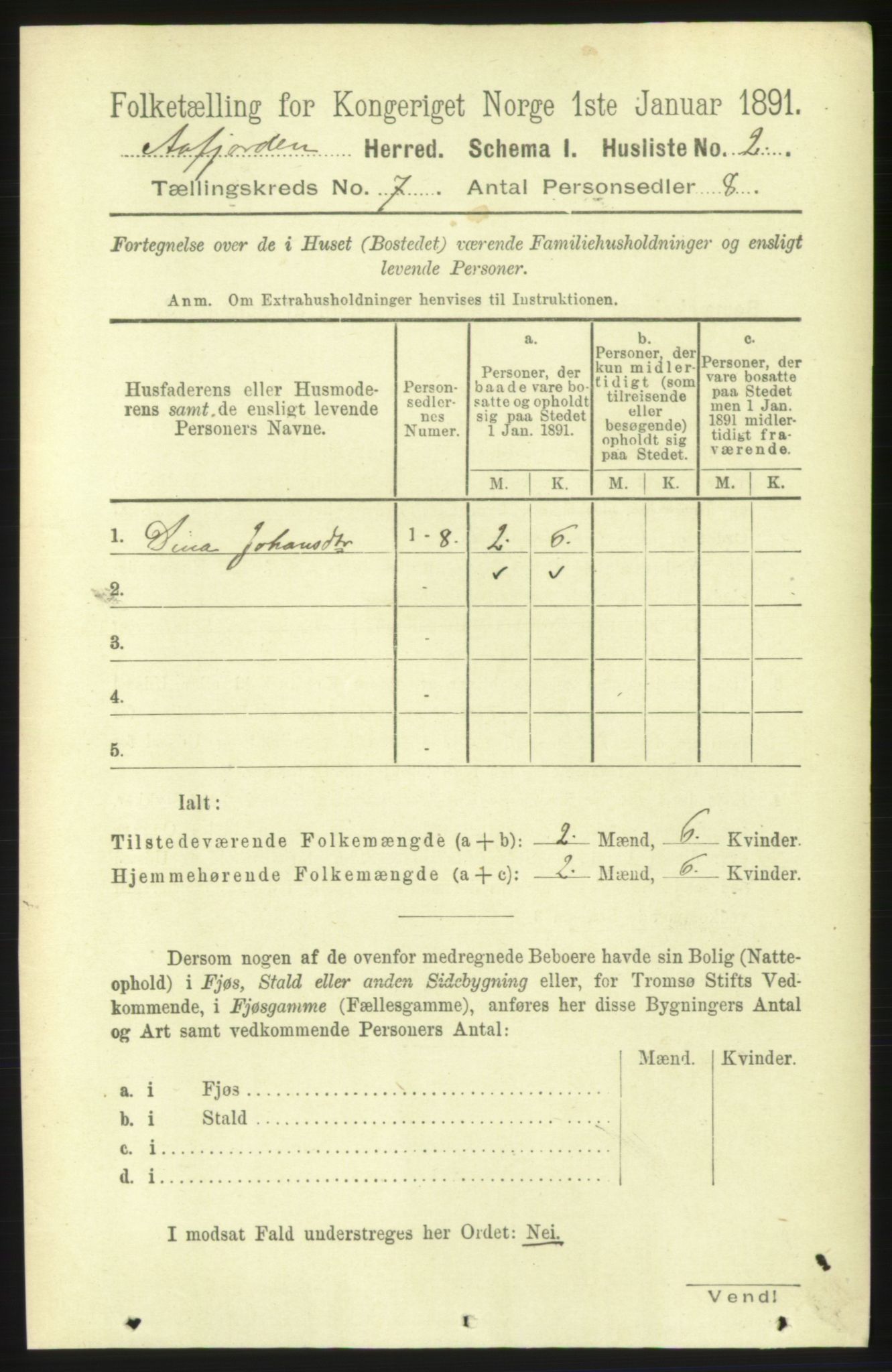 RA, 1891 census for 1630 Åfjord, 1891, p. 1678