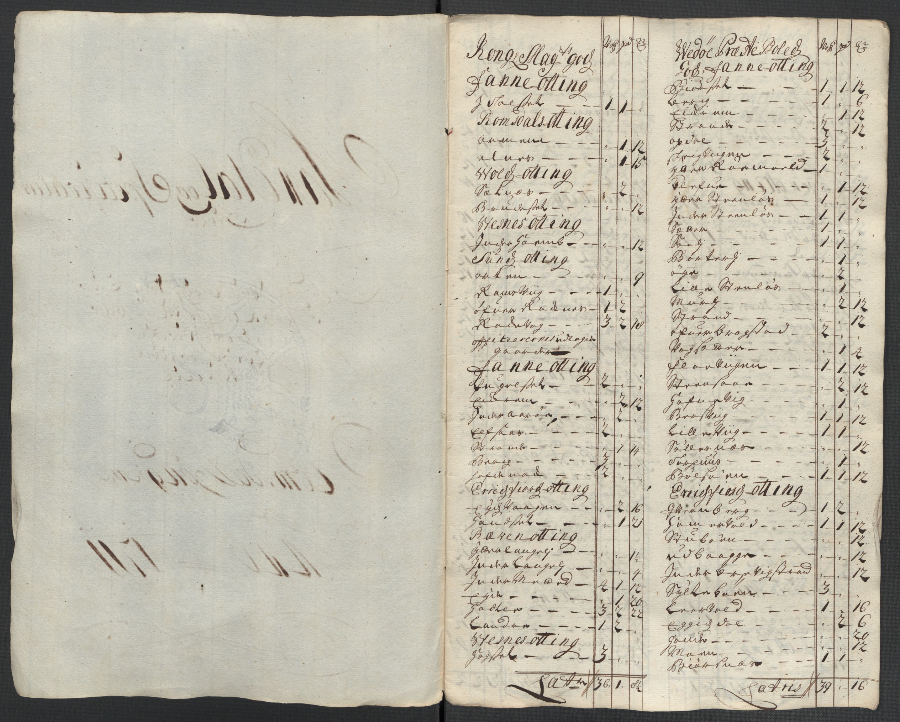 Rentekammeret inntil 1814, Reviderte regnskaper, Fogderegnskap, RA/EA-4092/R55/L3660: Fogderegnskap Romsdal, 1711, p. 415