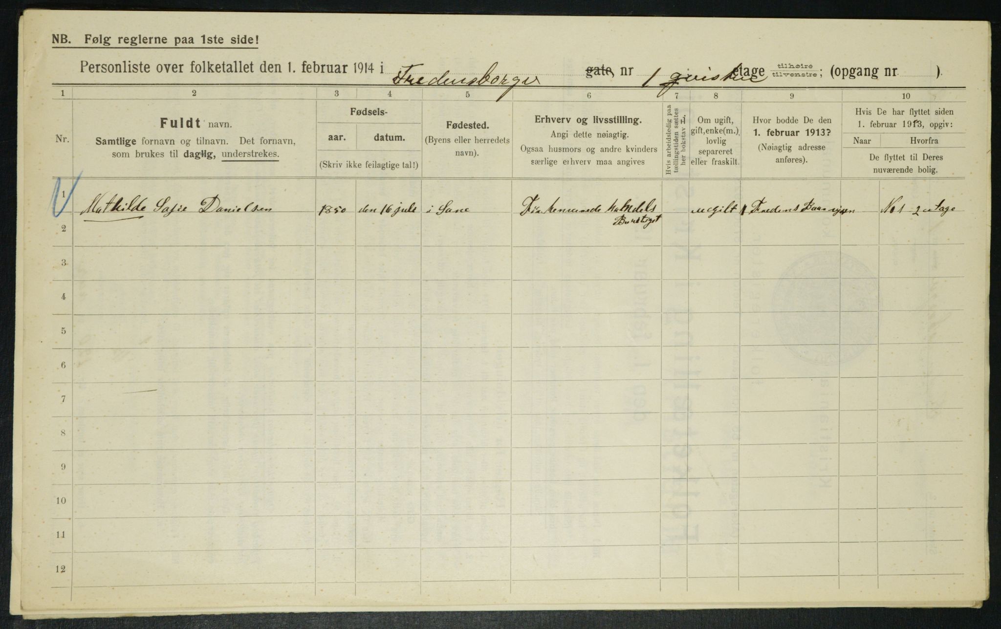 OBA, Municipal Census 1914 for Kristiania, 1914, p. 25642