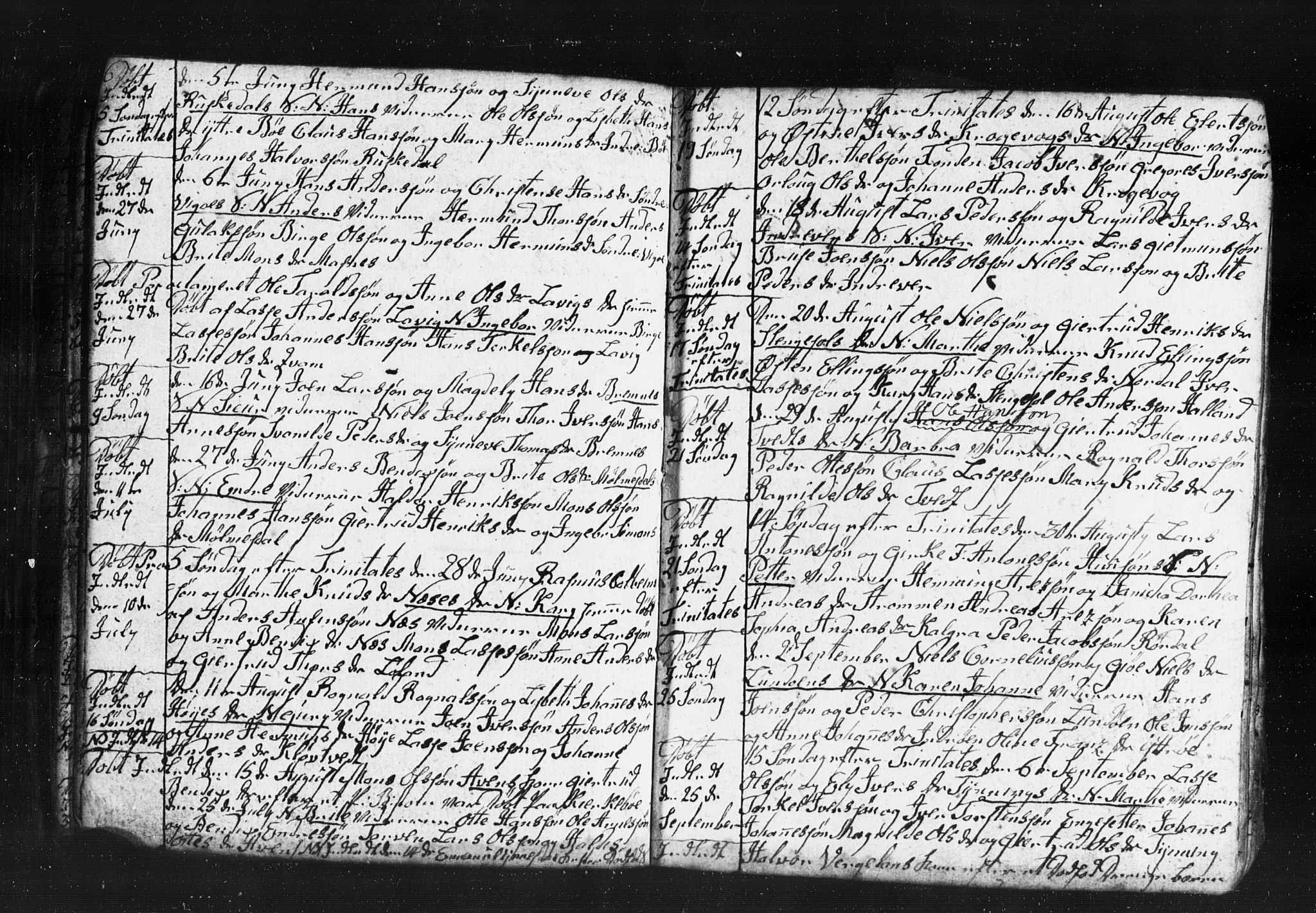 Gulen sokneprestembete, AV/SAB-A-80201/H/Hab: Parish register (copy) no. A 2, 1791-1814