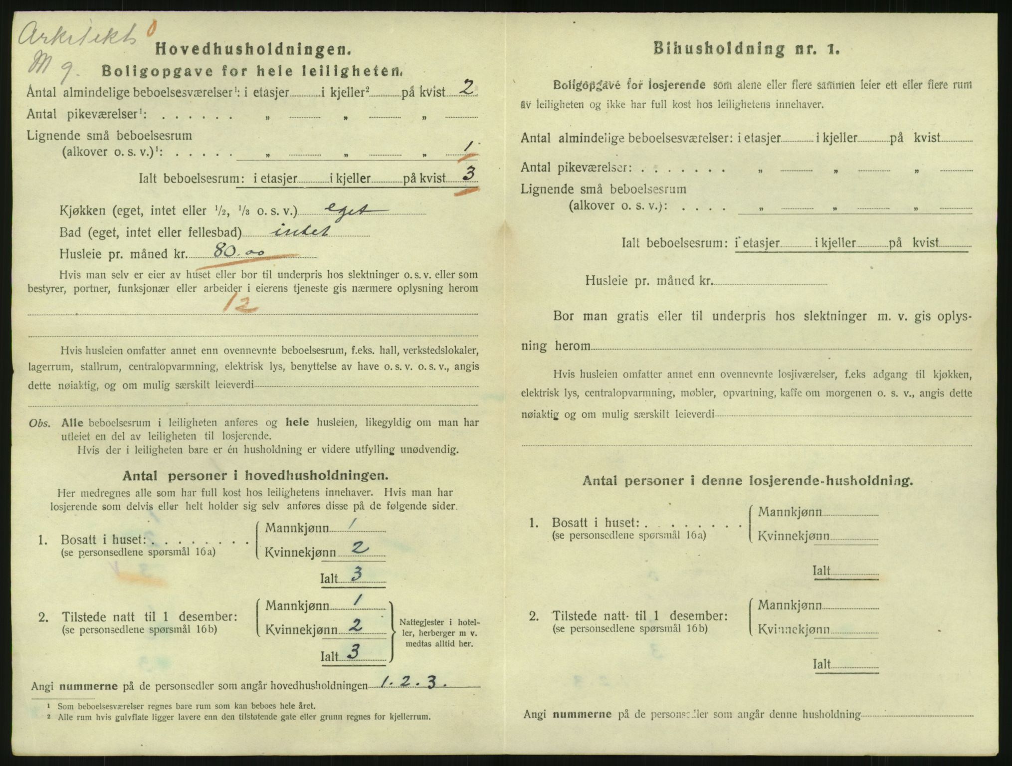 SAO, 1920 census for Kristiania, 1920, p. 123124