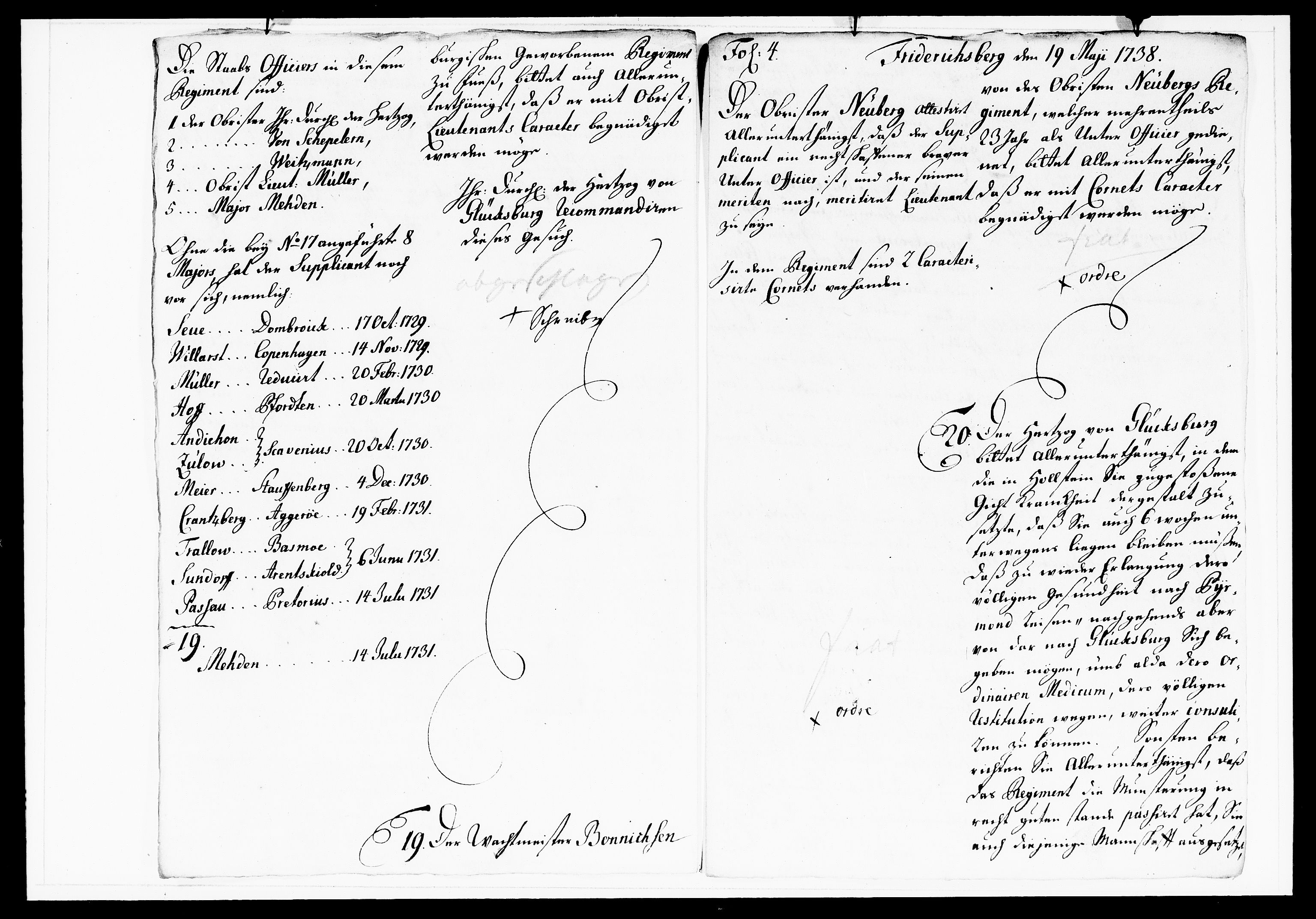 Krigskollegiet, Krigskancelliet, DRA/A-0006/-/1143-1150: Refererede sager, 1738, p. 237