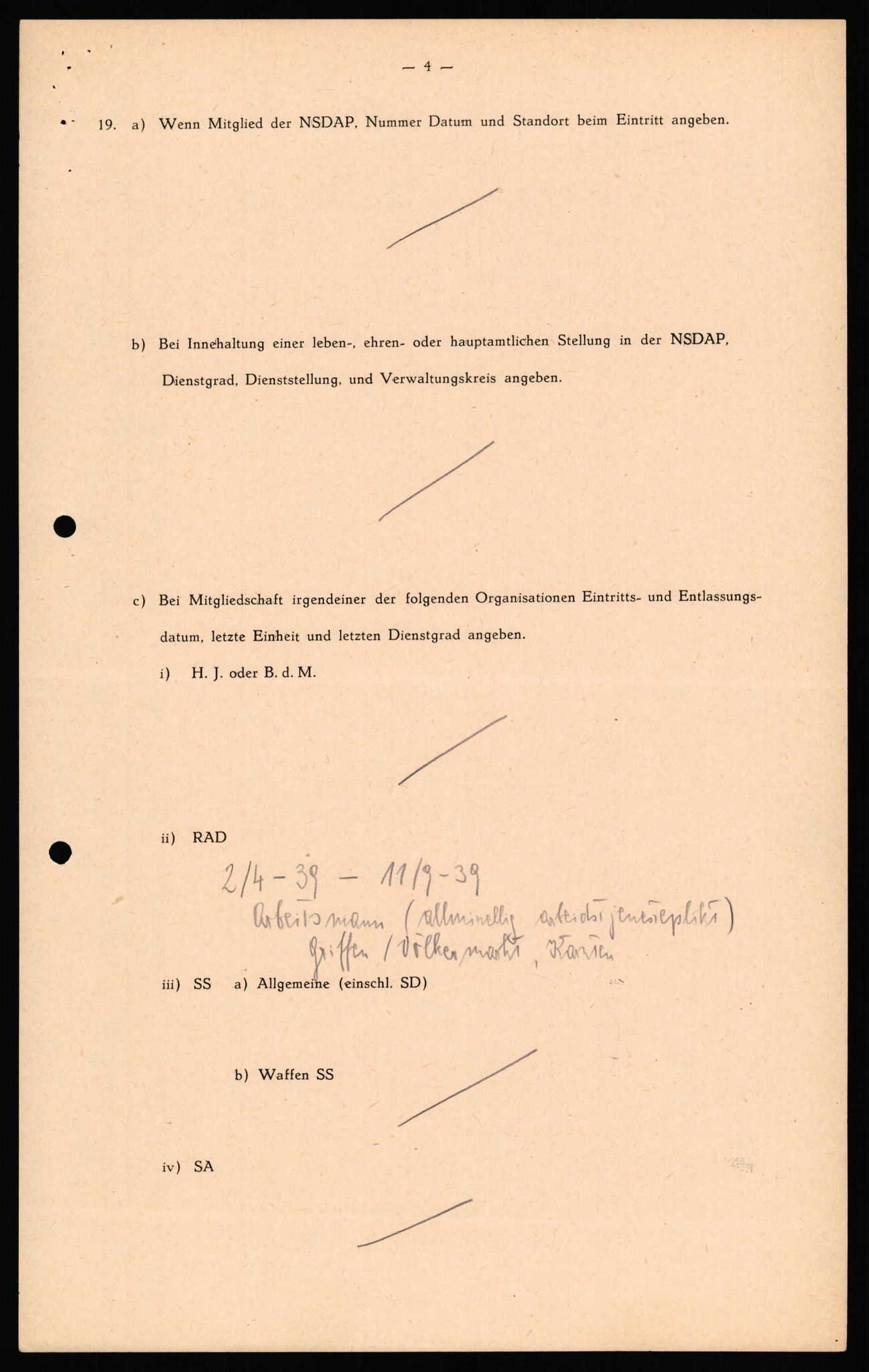 Forsvaret, Forsvarets overkommando II, AV/RA-RAFA-3915/D/Db/L0039: CI Questionaires. Tyske okkupasjonsstyrker i Norge. Østerrikere., 1945-1946, p. 299