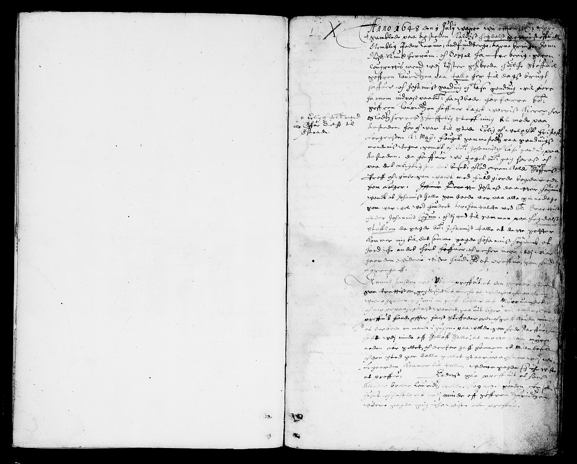 Indre Sogn tingrett, AV/SAB-A-3301/1/F/Fa/L0001: Tingbok 1, 1648-1652, p. 1b-2a