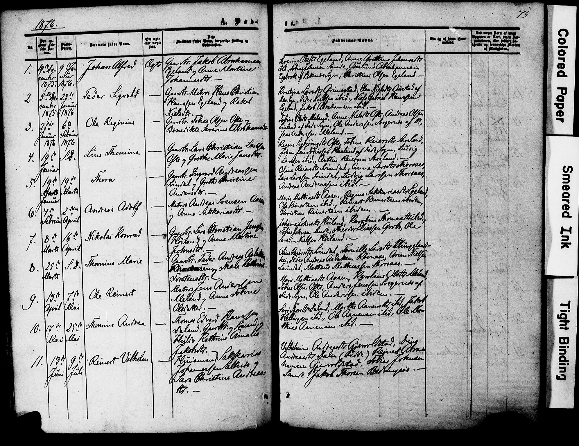 Herad sokneprestkontor, AV/SAK-1111-0018/F/Fa/Faa/L0005: Parish register (official) no. A 5, 1853-1886, p. 75