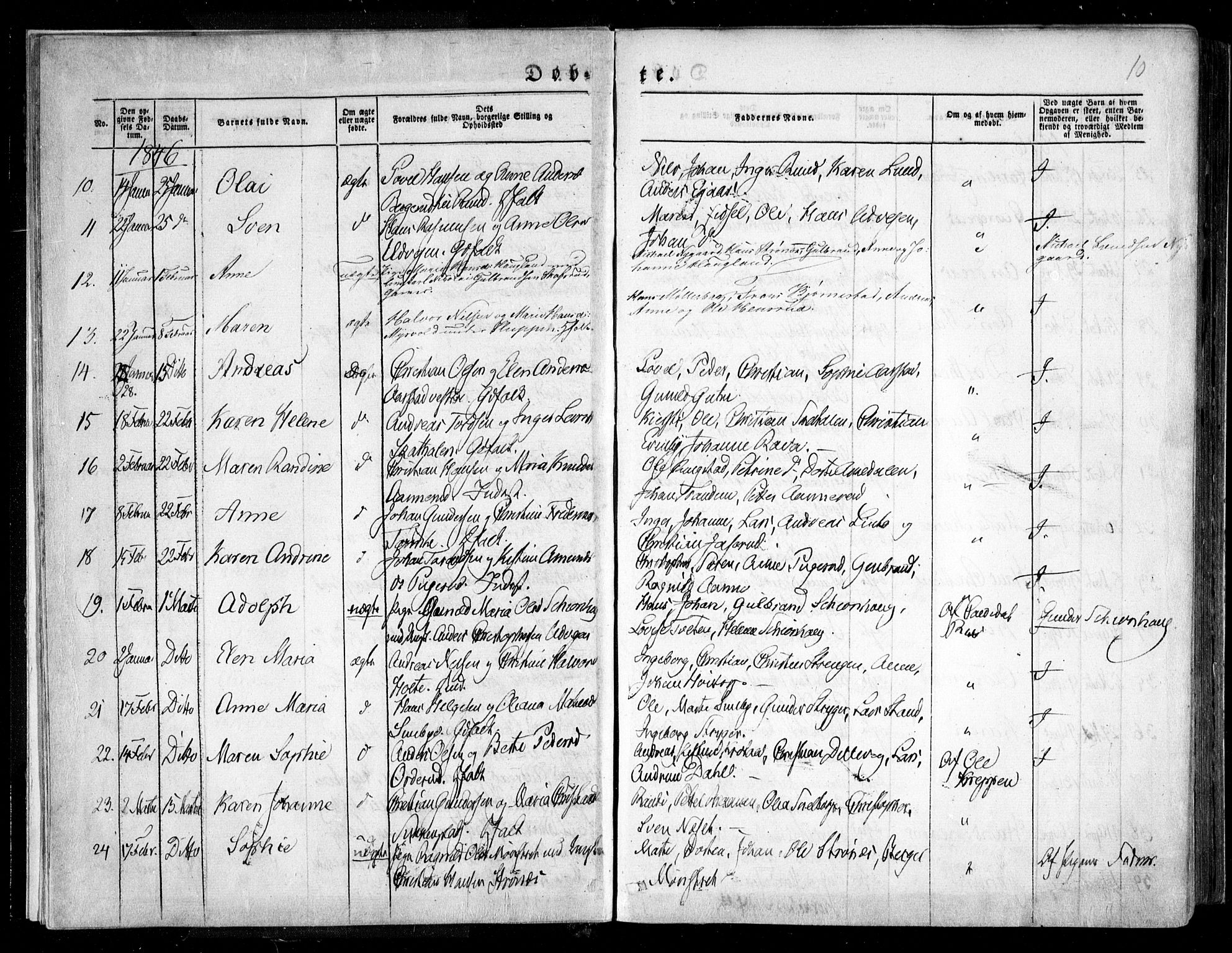 Trøgstad prestekontor Kirkebøker, AV/SAO-A-10925/F/Fa/L0007: Parish register (official) no. I 7, 1845-1854, p. 10