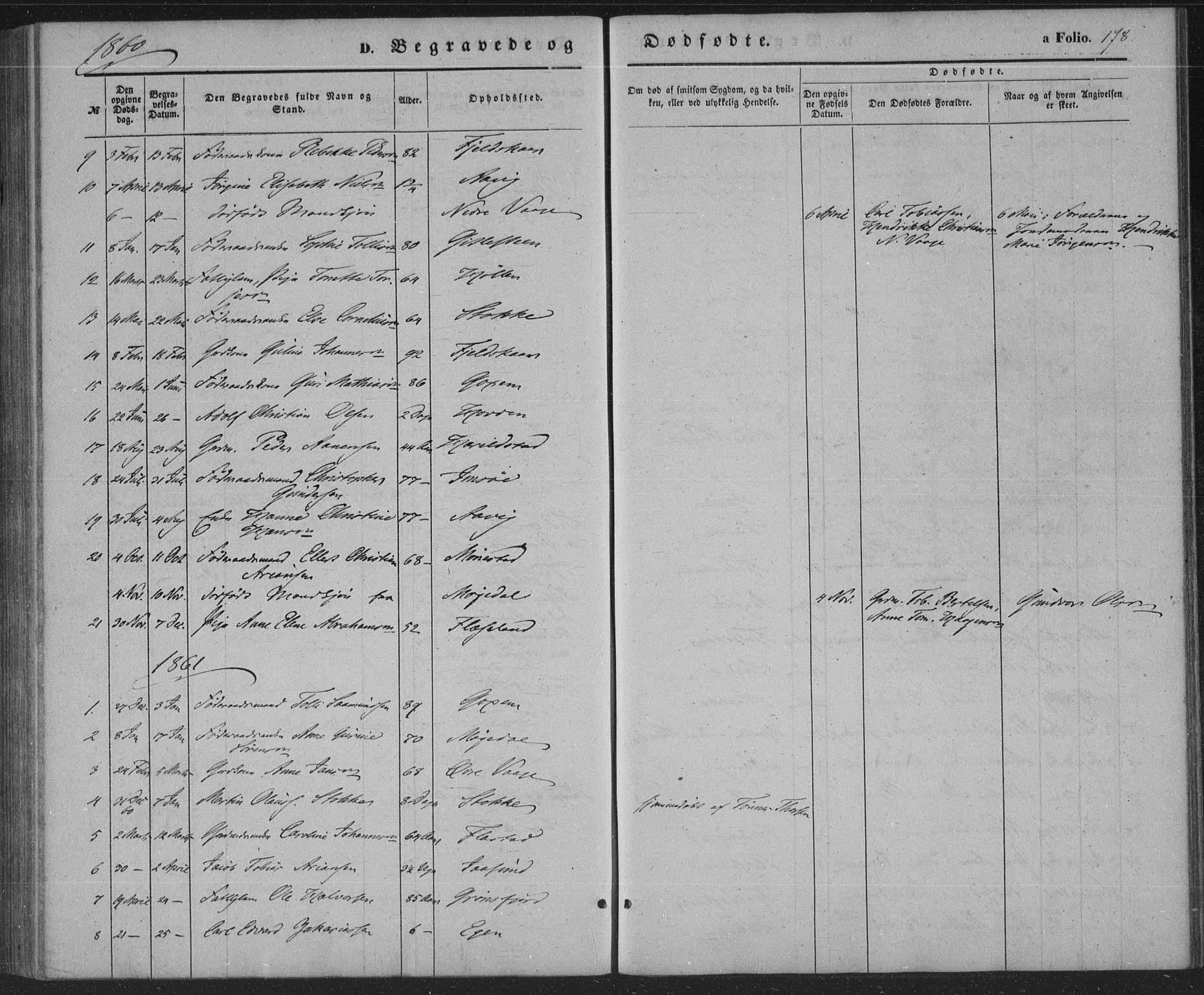 Sør-Audnedal sokneprestkontor, AV/SAK-1111-0039/F/Fa/Faa/L0002: Parish register (official) no. A 2, 1848-1867, p. 178