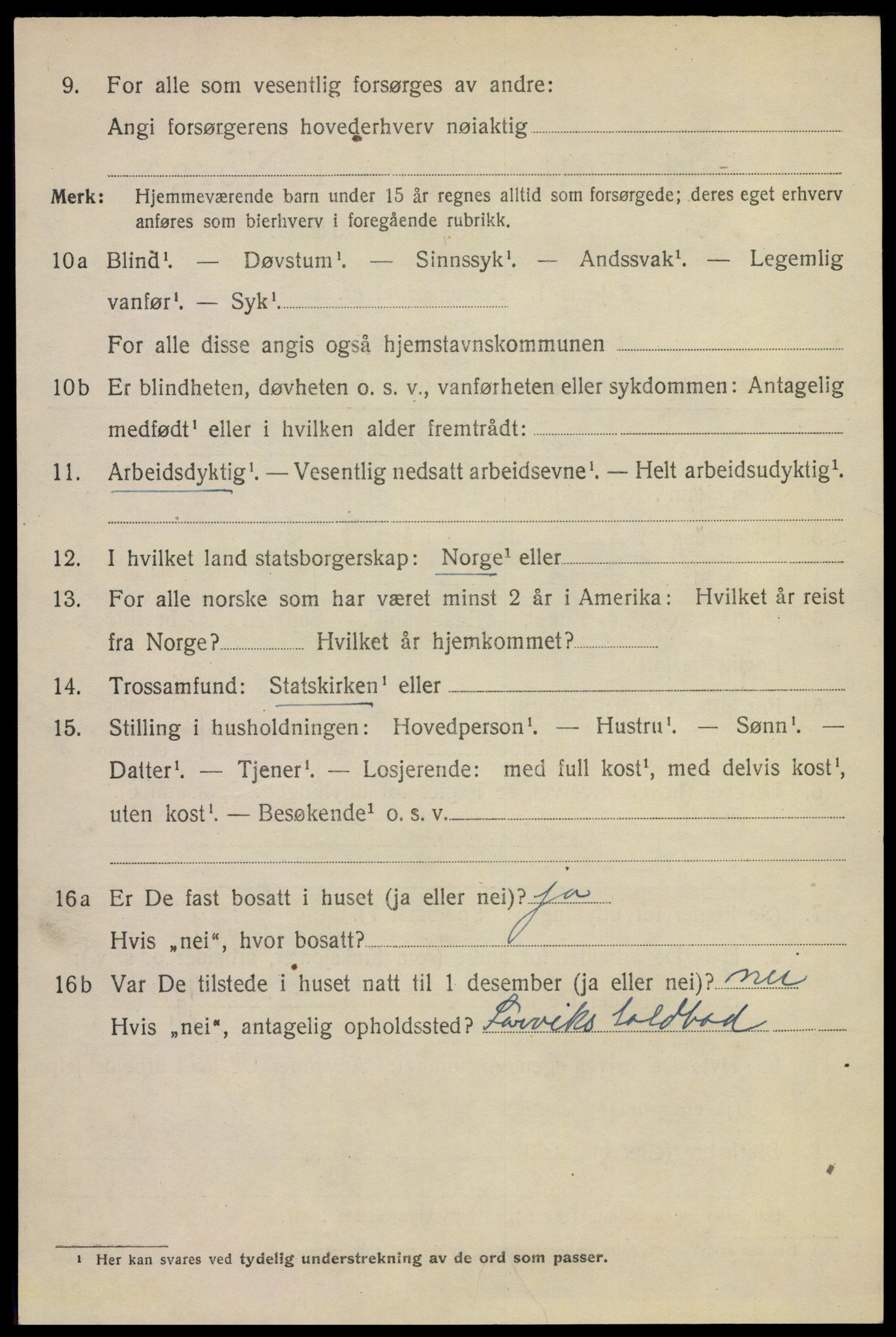 SAKO, 1920 census for Larvik, 1920, p. 13667