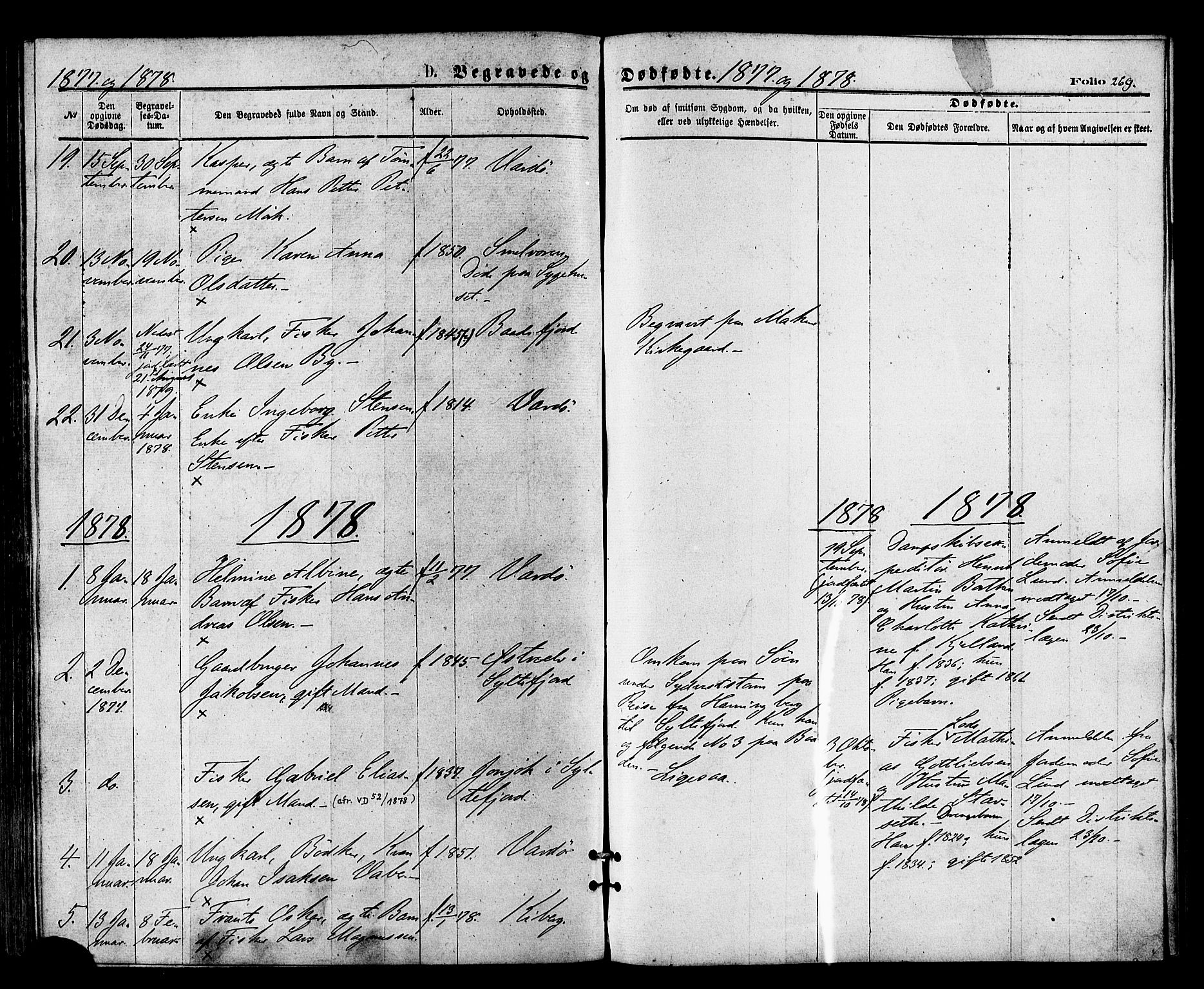 Vardø sokneprestkontor, SATØ/S-1332/H/Ha/L0005kirke: Parish register (official) no. 5, 1872-1878, p. 269