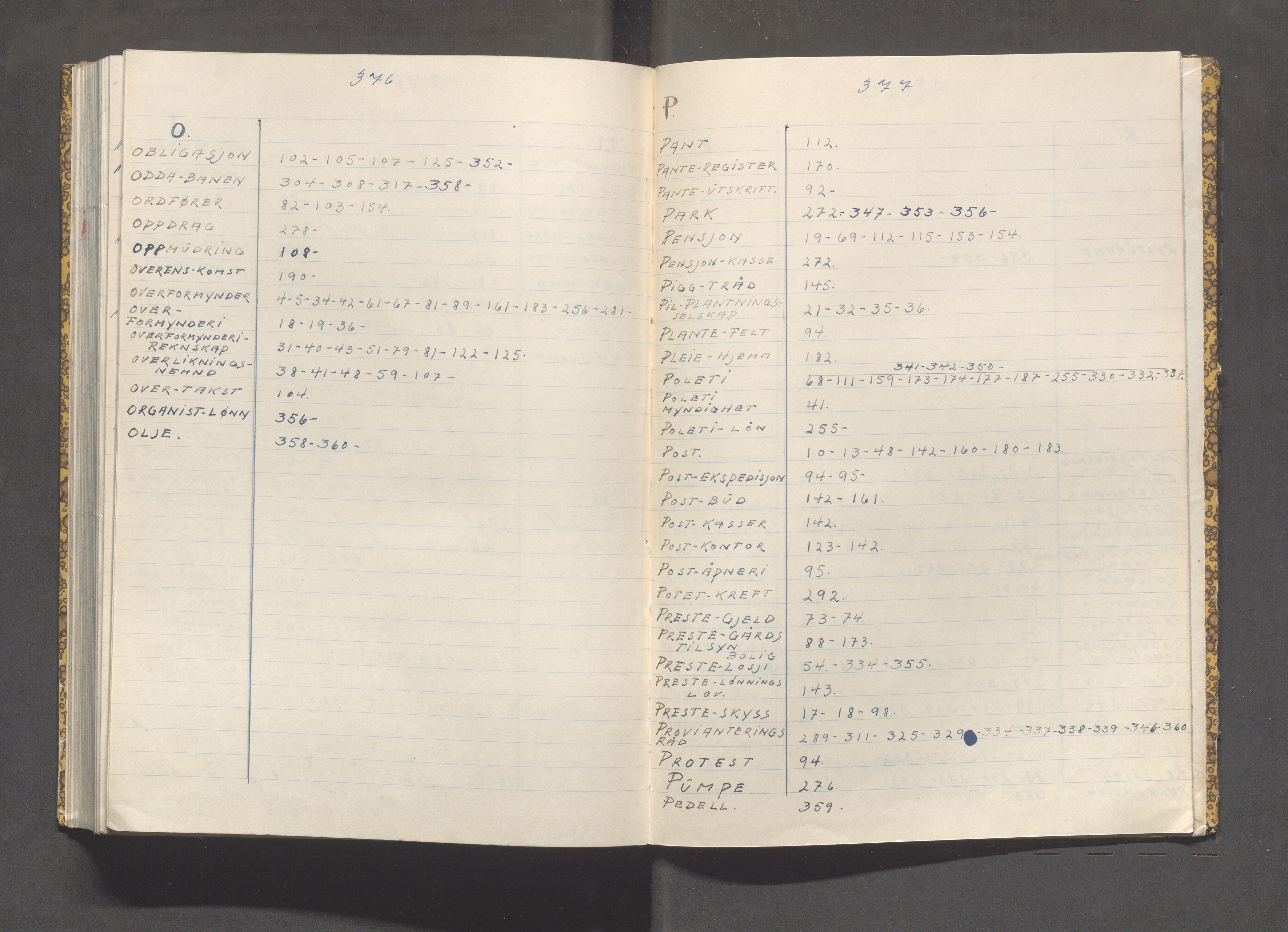 Kopervik Kommune - Formannskapet og Bystyret, IKAR/K-102468/C/Cb/L0001: Innholdsfortegnelse over brev og skriv innkommet til formannskapet, 1866-1917, p. 376-377