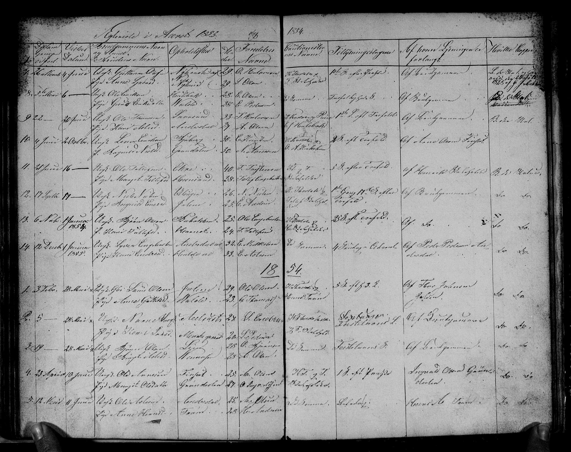 Gol kirkebøker, SAKO/A-226/G/Gb/L0003: Parish register (copy) no. II 3, 1844-1858, p. 114-115