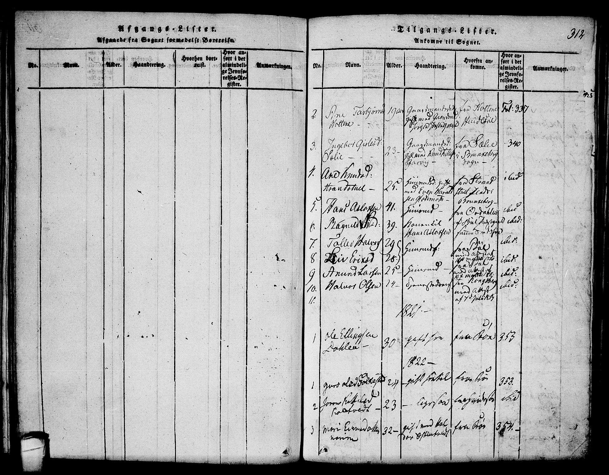 Seljord kirkebøker, SAKO/A-20/F/Fa/L0010: Parish register (official) no. I 10, 1815-1831, p. 312