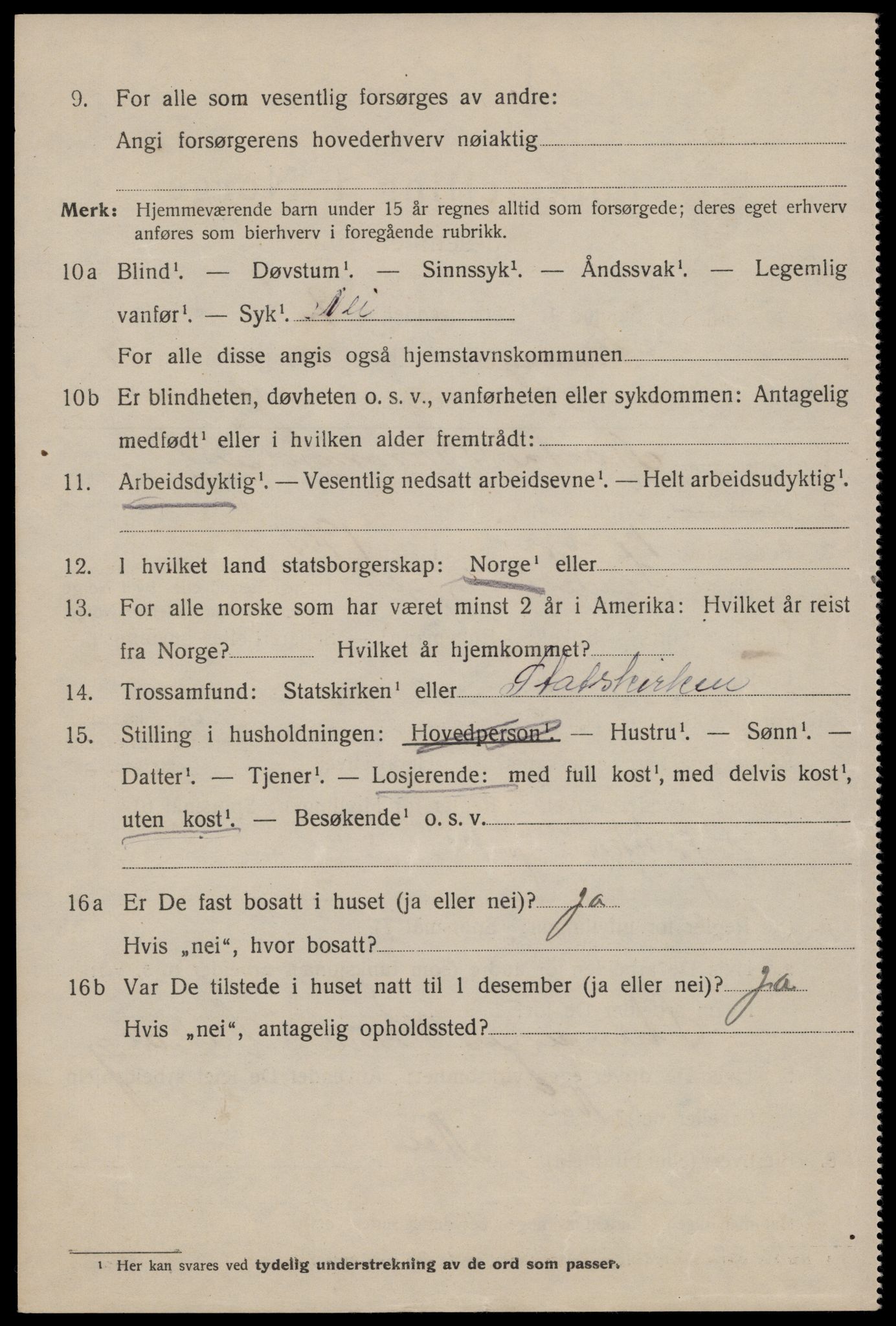 SAST, 1920 census for Stavanger, 1920, p. 66051