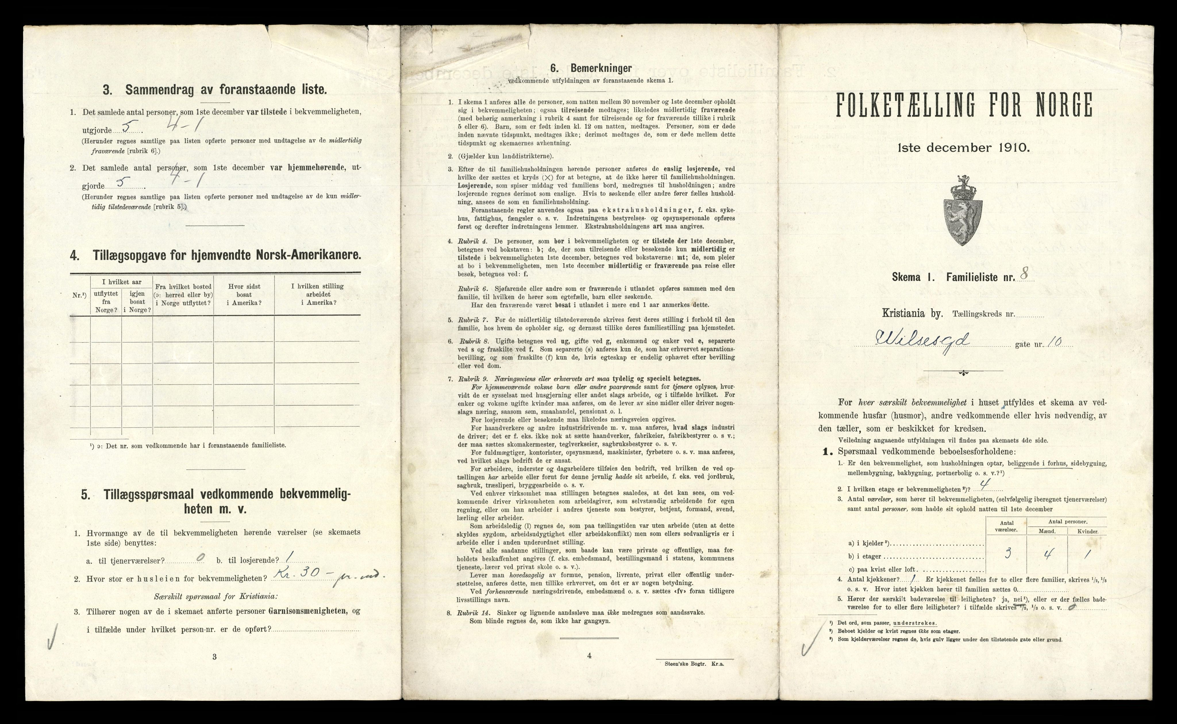 RA, 1910 census for Kristiania, 1910, p. 123503