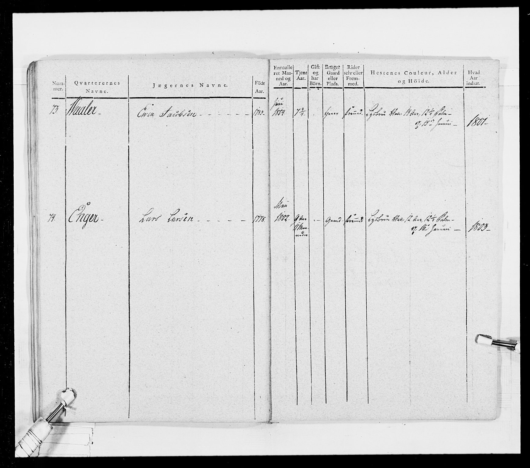 Generalitets- og kommissariatskollegiet, Det kongelige norske kommissariatskollegium, RA/EA-5420/E/Eh/L0024: Norske jegerkorps, 1810-1812, p. 571