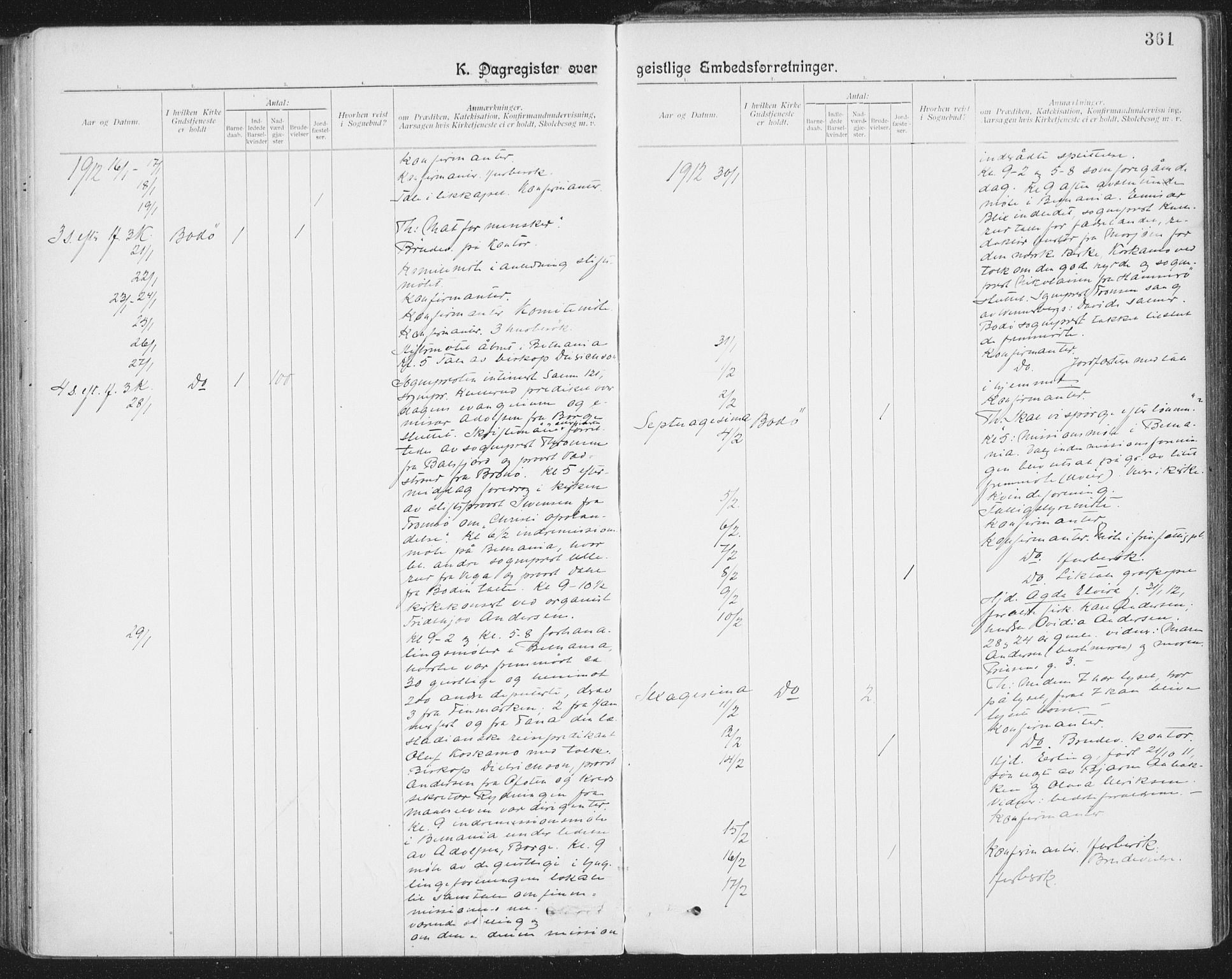 Ministerialprotokoller, klokkerbøker og fødselsregistre - Nordland, SAT/A-1459/801/L0012: Parish register (official) no. 801A12, 1900-1916, p. 361