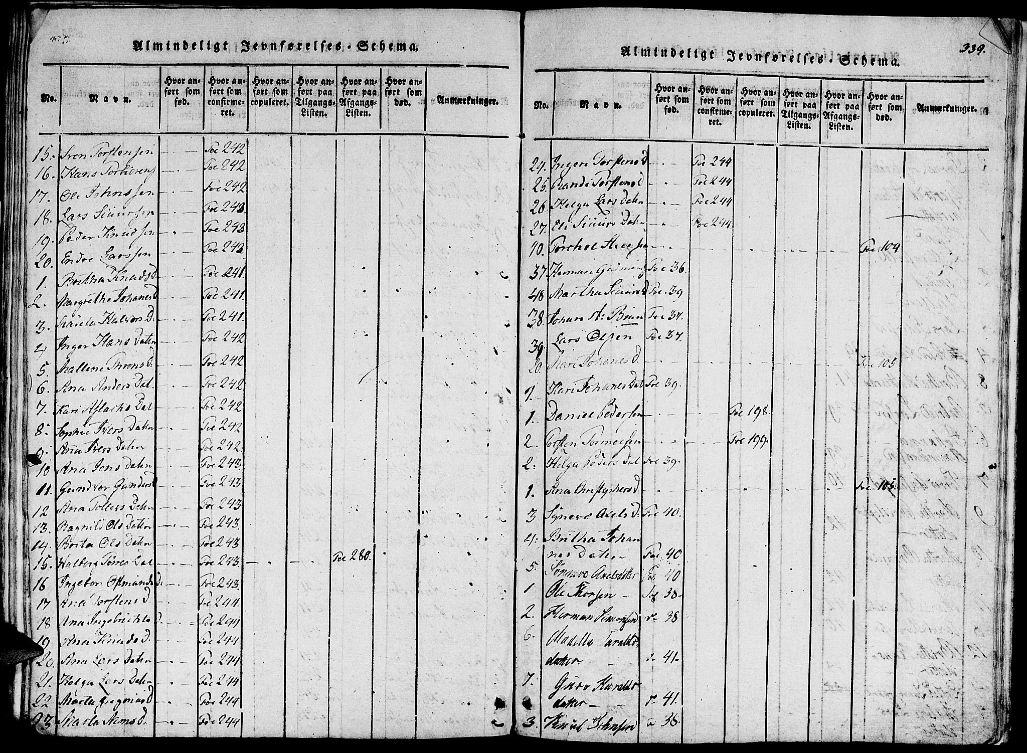 Fjelberg sokneprestembete, AV/SAB-A-75201/H/Haa: Parish register (official) no. A 4, 1816-1822, p. 339