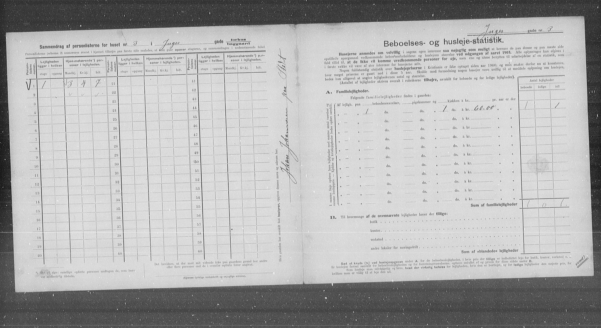 OBA, Municipal Census 1905 for Kristiania, 1905, p. 23133