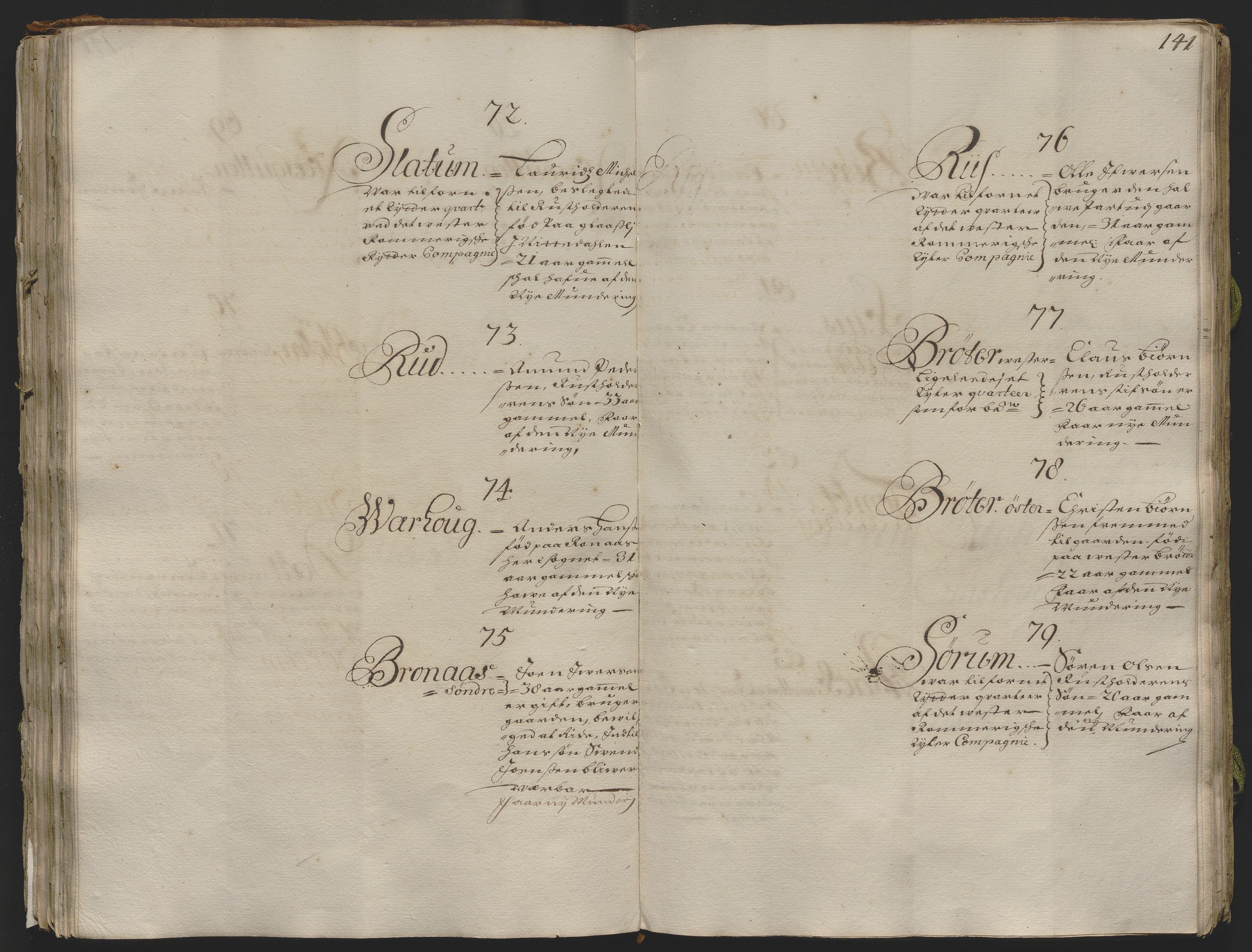 Rentekammeret inntil 1814, Realistisk ordnet avdeling, AV/RA-EA-4070/Ok/L0013: [Ff 19]: Generalhovedrulle over kavaleriet og dragonene i Norge, 1690-1691, p. 140b-141a