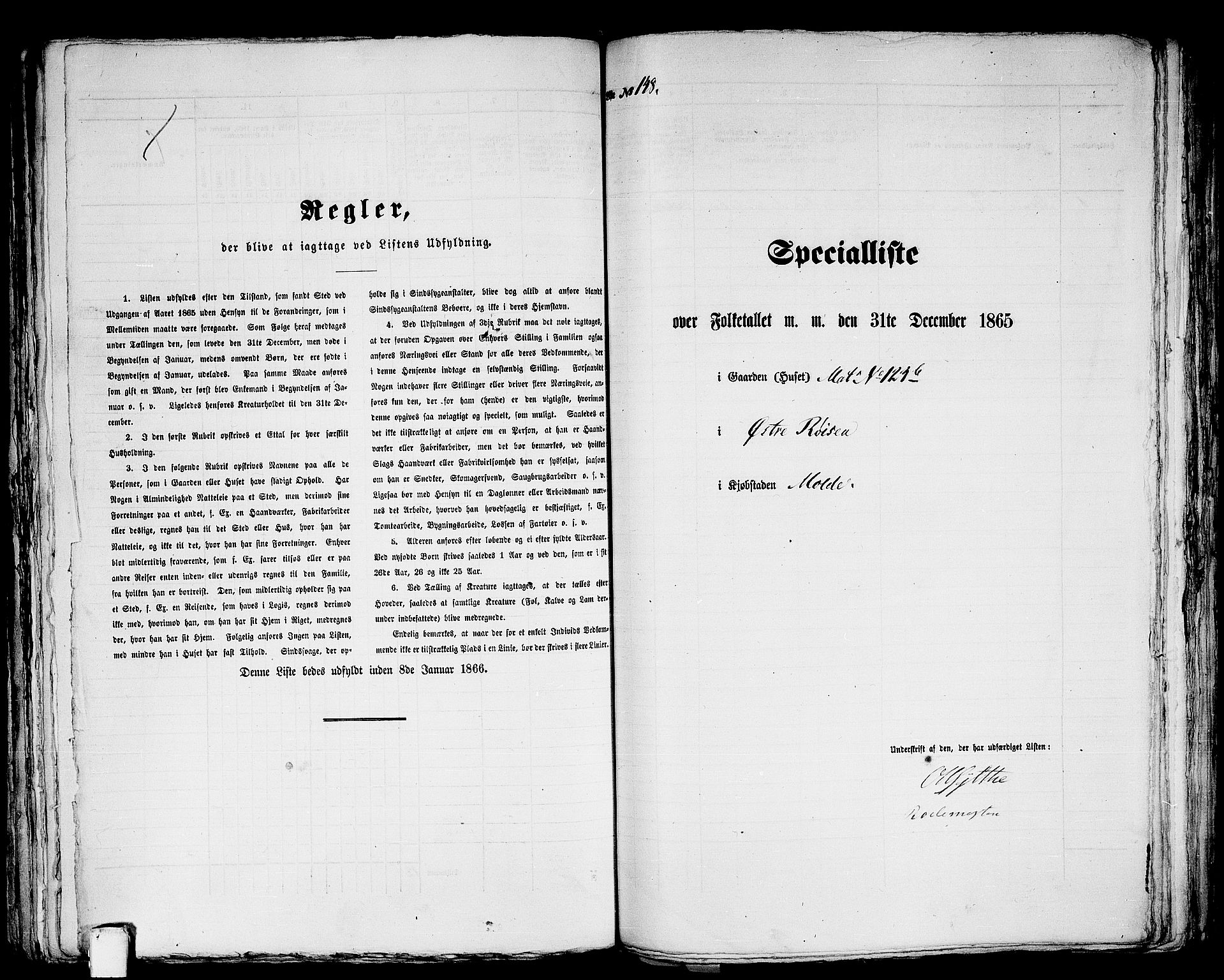 RA, 1865 census for Molde, 1865, p. 306