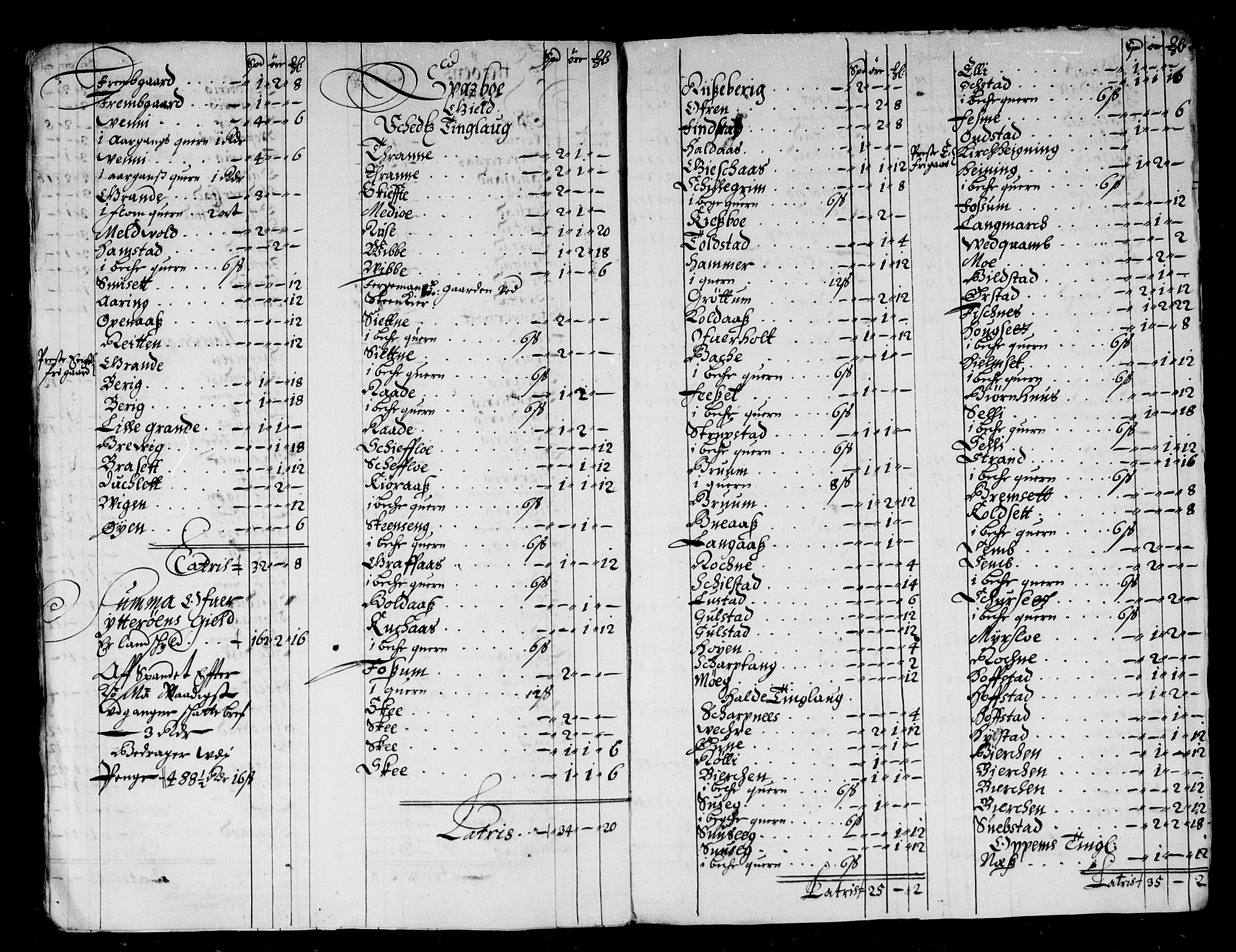 Rentekammeret inntil 1814, Reviderte regnskaper, Stiftamtstueregnskaper, Trondheim stiftamt og Nordland amt, AV/RA-EA-6044/R/Rd/L0039: Trondheim stiftamt, 1674