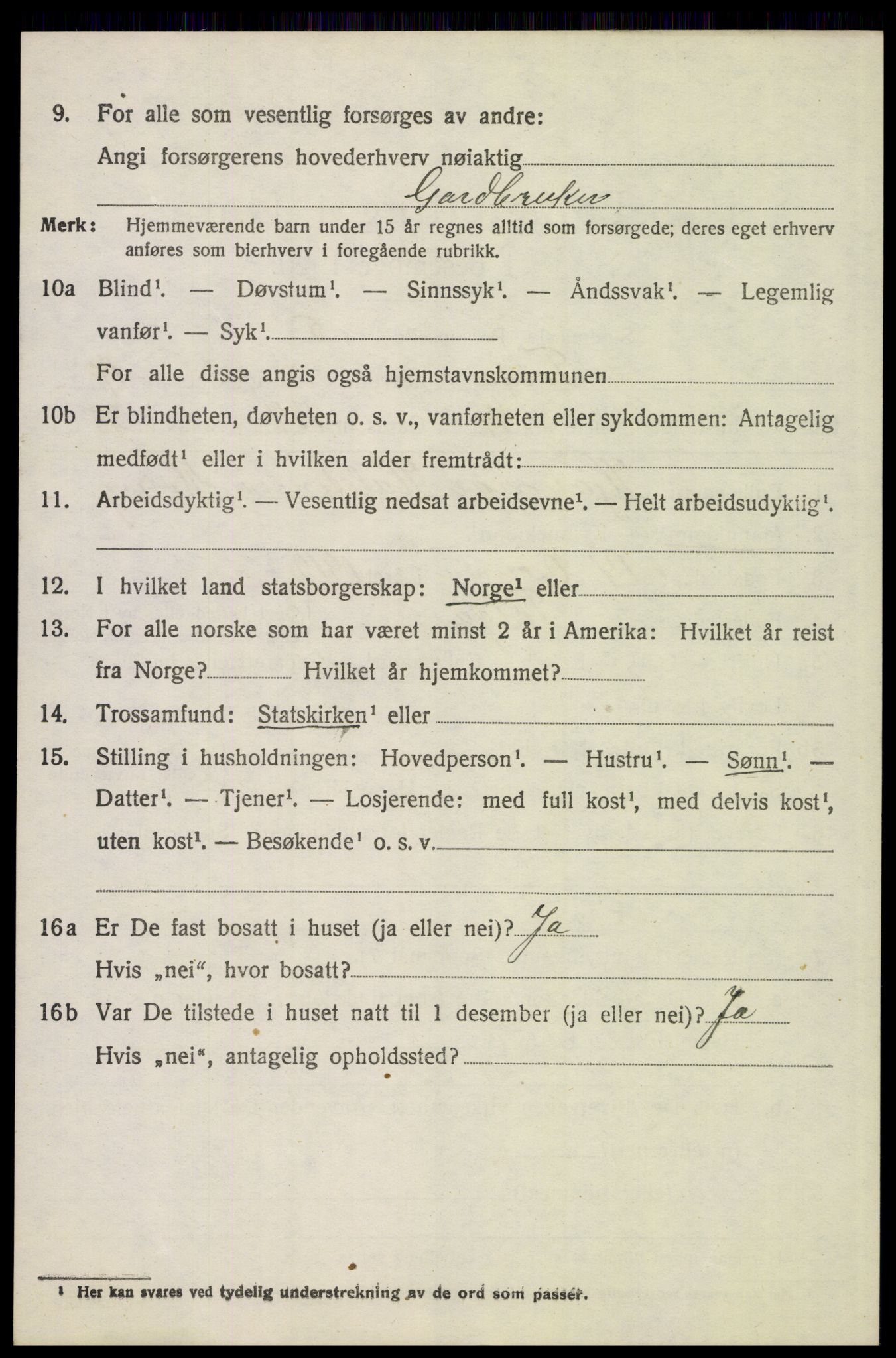 SAH, 1920 census for Tolga, 1920, p. 8256