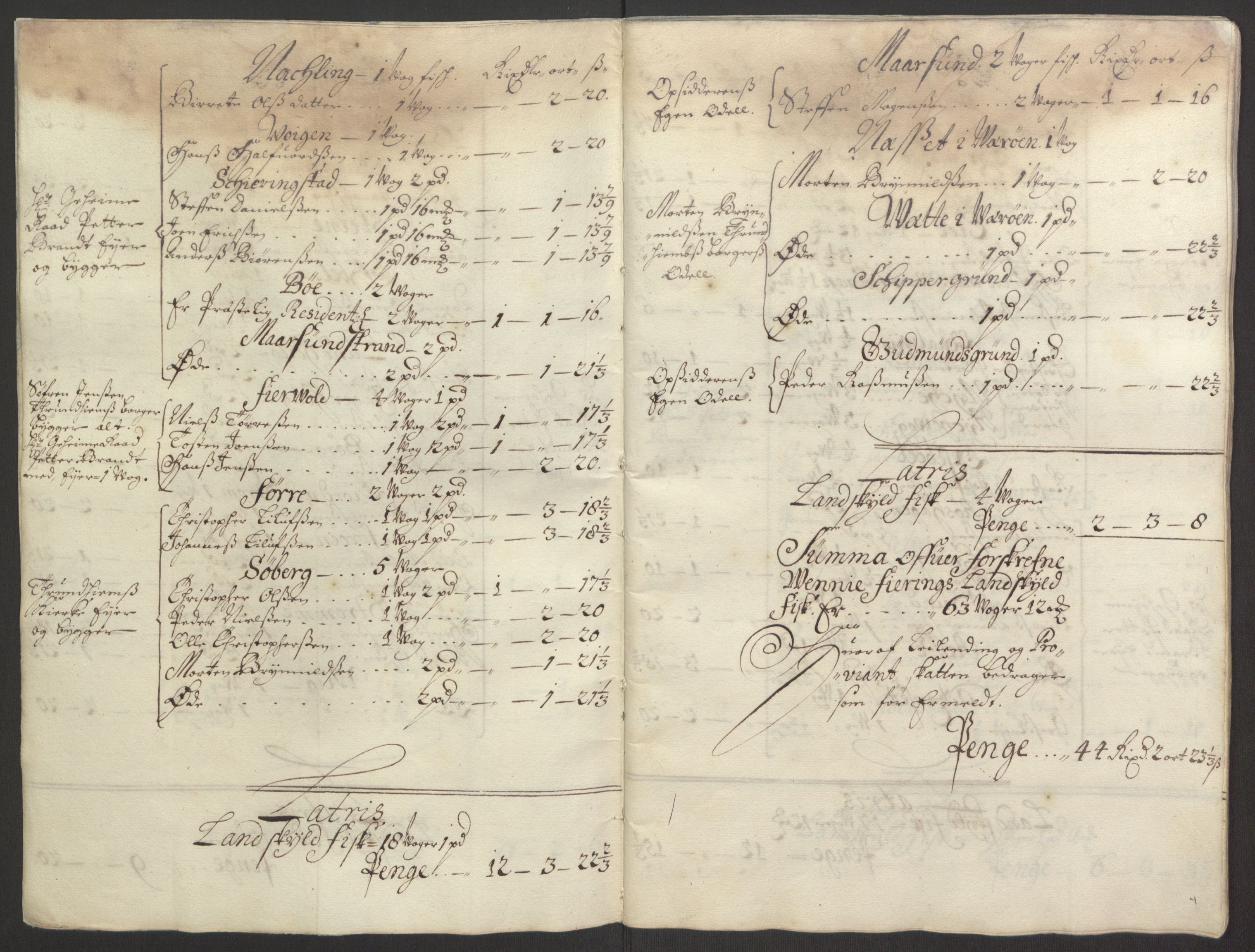 Rentekammeret inntil 1814, Reviderte regnskaper, Fogderegnskap, RA/EA-4092/R67/L4677: Fogderegnskap Vesterålen, Andenes og Lofoten, 1694-1695, p. 18