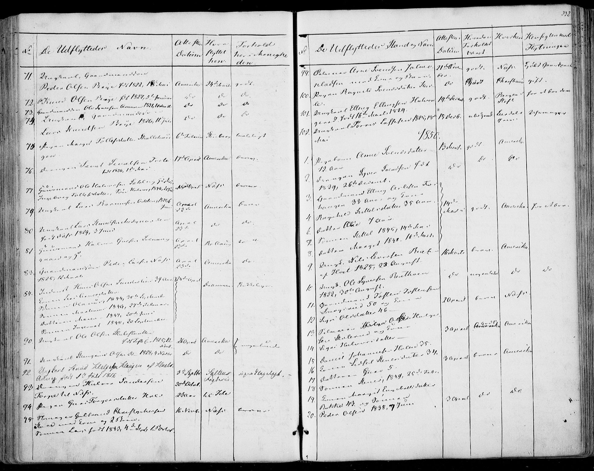 Ål kirkebøker, AV/SAKO-A-249/F/Fa/L0006: Parish register (official) no. I 6, 1849-1864, p. 232