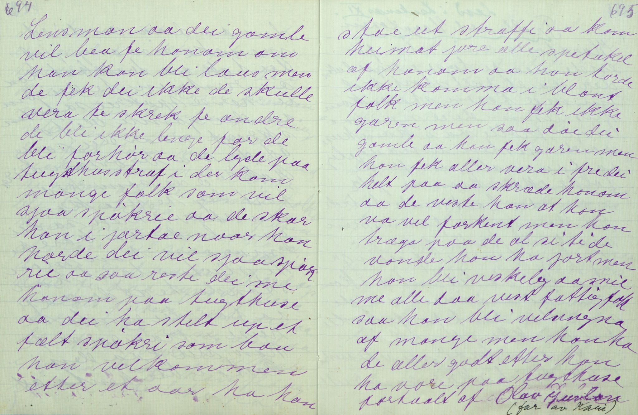Rikard Berge, TEMU/TGM-A-1003/F/L0011/0011: 381-399 / 391 Oppskrifter av Gunnhild Kivle, 1918-1919, p. 694-695