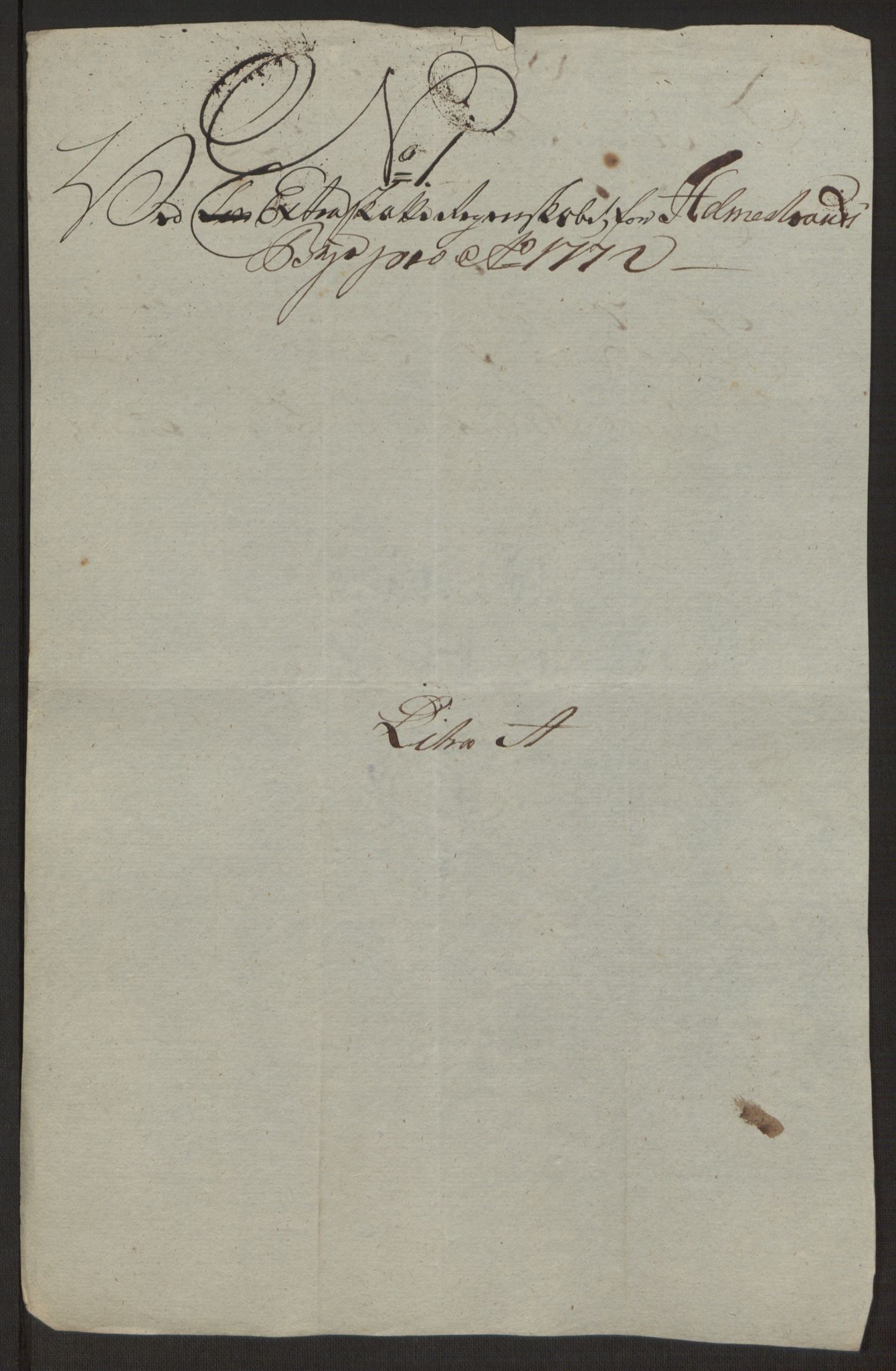 Rentekammeret inntil 1814, Reviderte regnskaper, Byregnskaper, AV/RA-EA-4066/R/Rh/L0163/0001: [H4] Kontribusjonsregnskap / Ekstraskatt, Holmestrand, 1762-1772, p. 423
