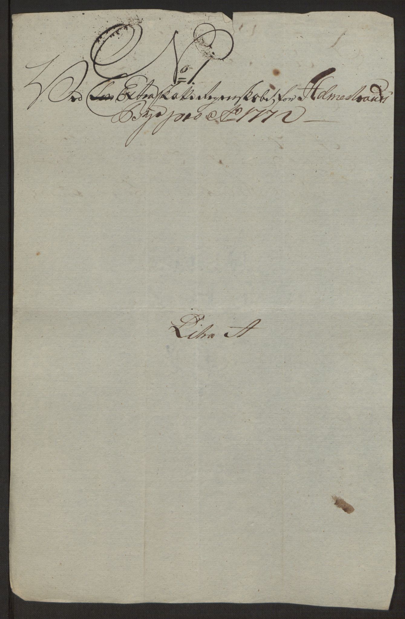 Rentekammeret inntil 1814, Reviderte regnskaper, Byregnskaper, RA/EA-4066/R/Rh/L0163/0001: [H4] Kontribusjonsregnskap / Ekstraskatt, Holmestrand, 1762-1772, p. 423