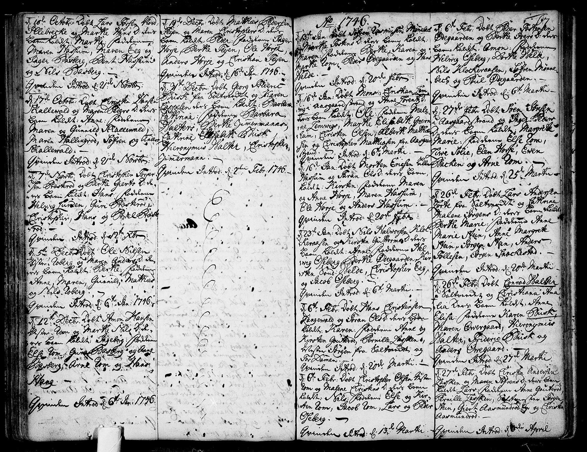 Sem kirkebøker, SAKO/A-5/F/Fb/L0001: Parish register (official) no. II 1, 1702-1764, p. 67