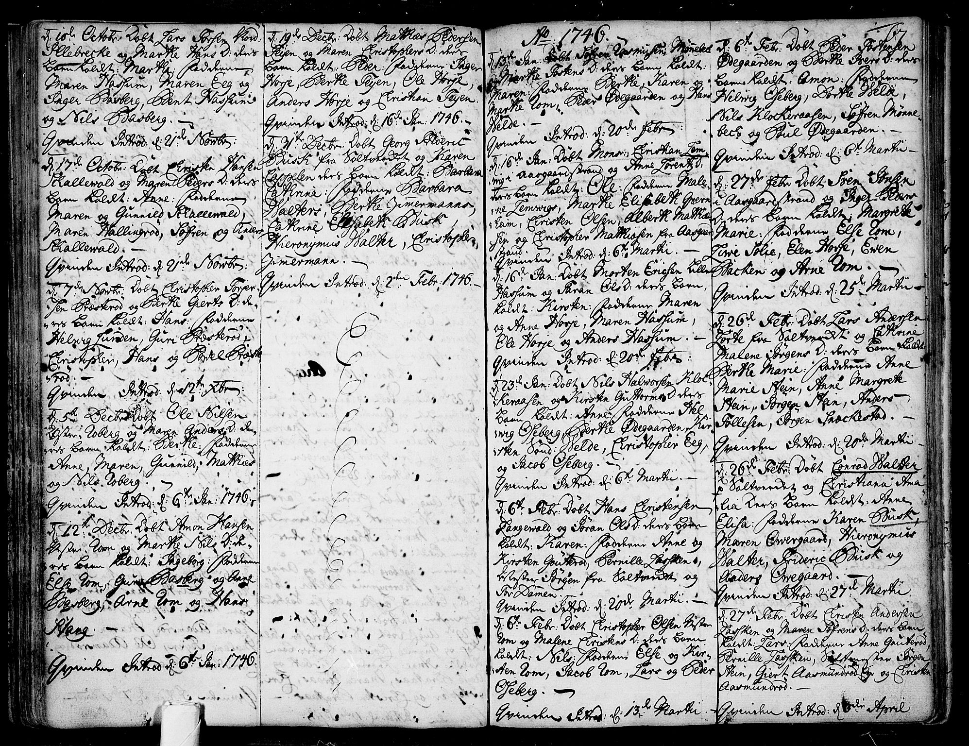 Sem kirkebøker, AV/SAKO-A-5/F/Fb/L0001: Parish register (official) no. II 1, 1702-1764, p. 67