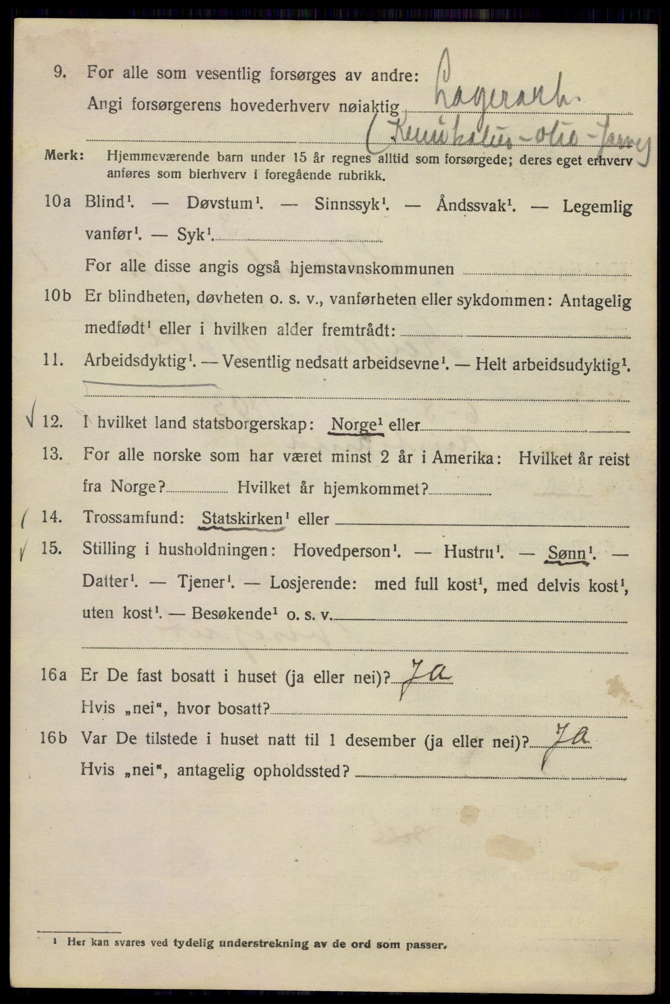 SAO, 1920 census for Kristiania, 1920, p. 550838