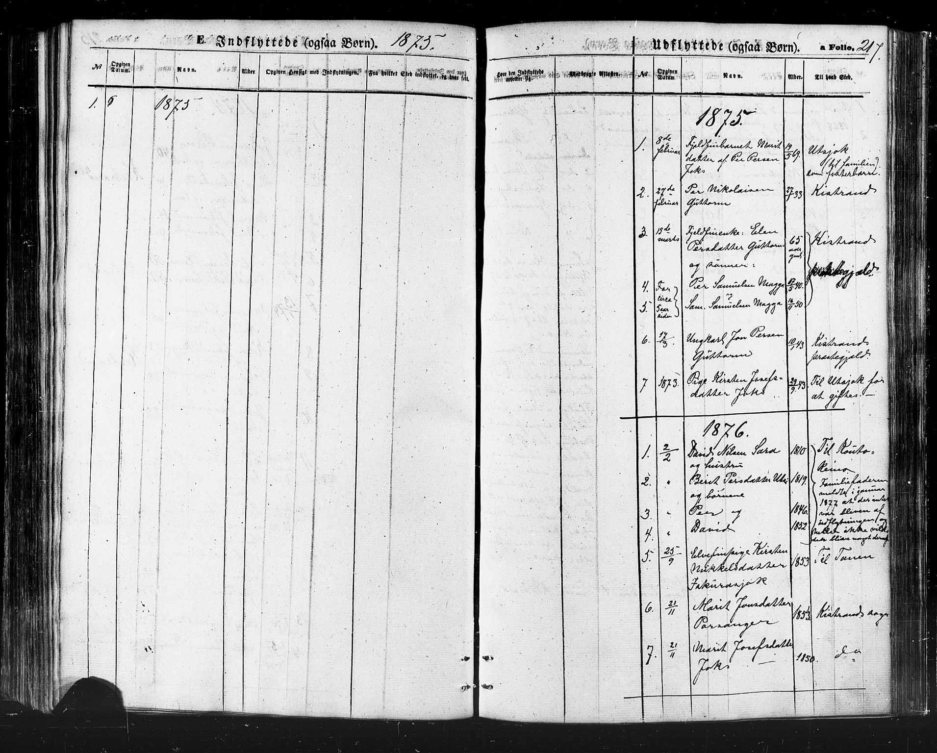 Karasjok sokneprestkontor, SATØ/S-1352/H/Ha/L0001kirke: Parish register (official) no. 1, 1872-1884, p. 217