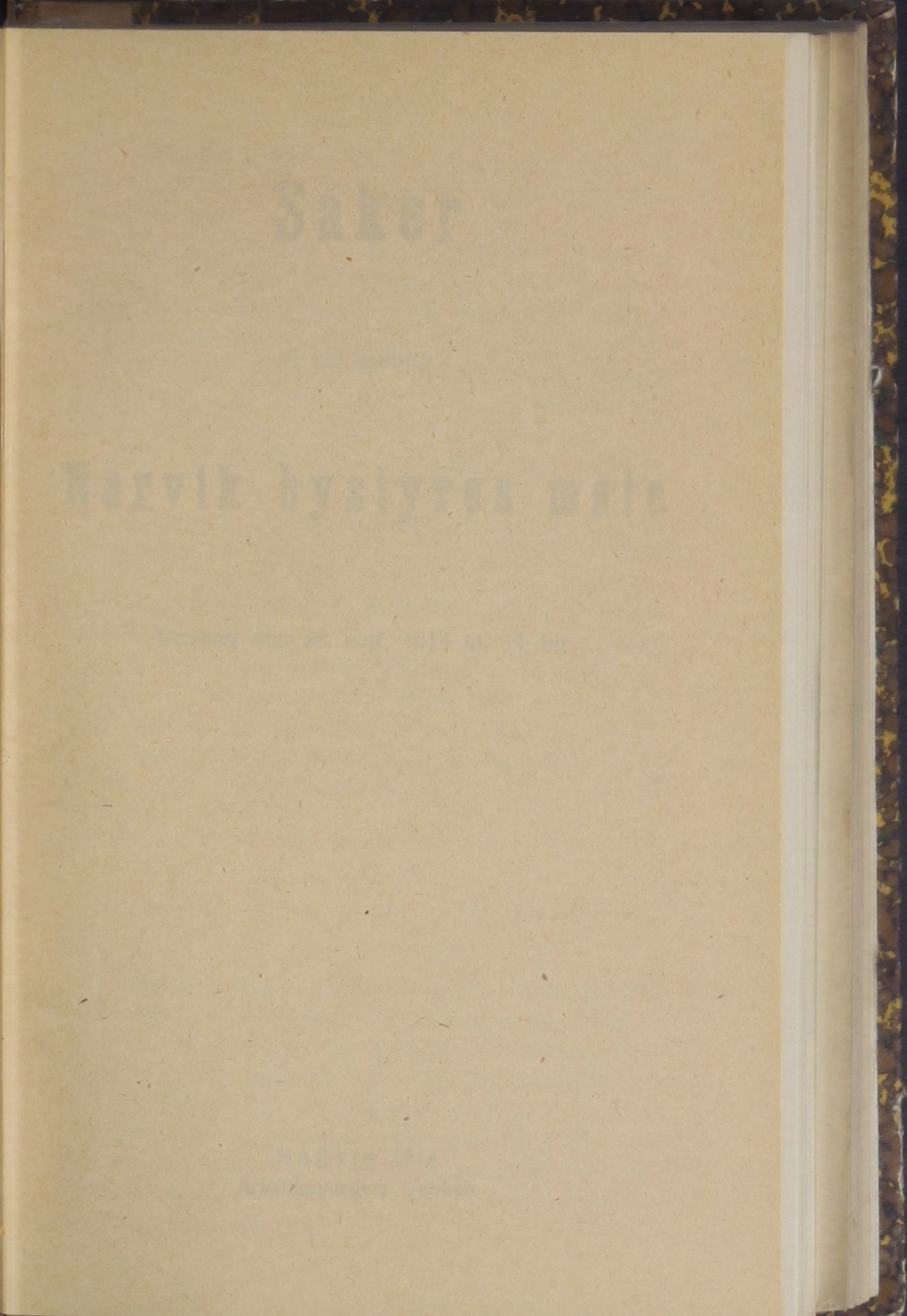 Narvik kommune. Formannskap , AIN/K-18050.150/A/Ab/L0004: Møtebok, 1914