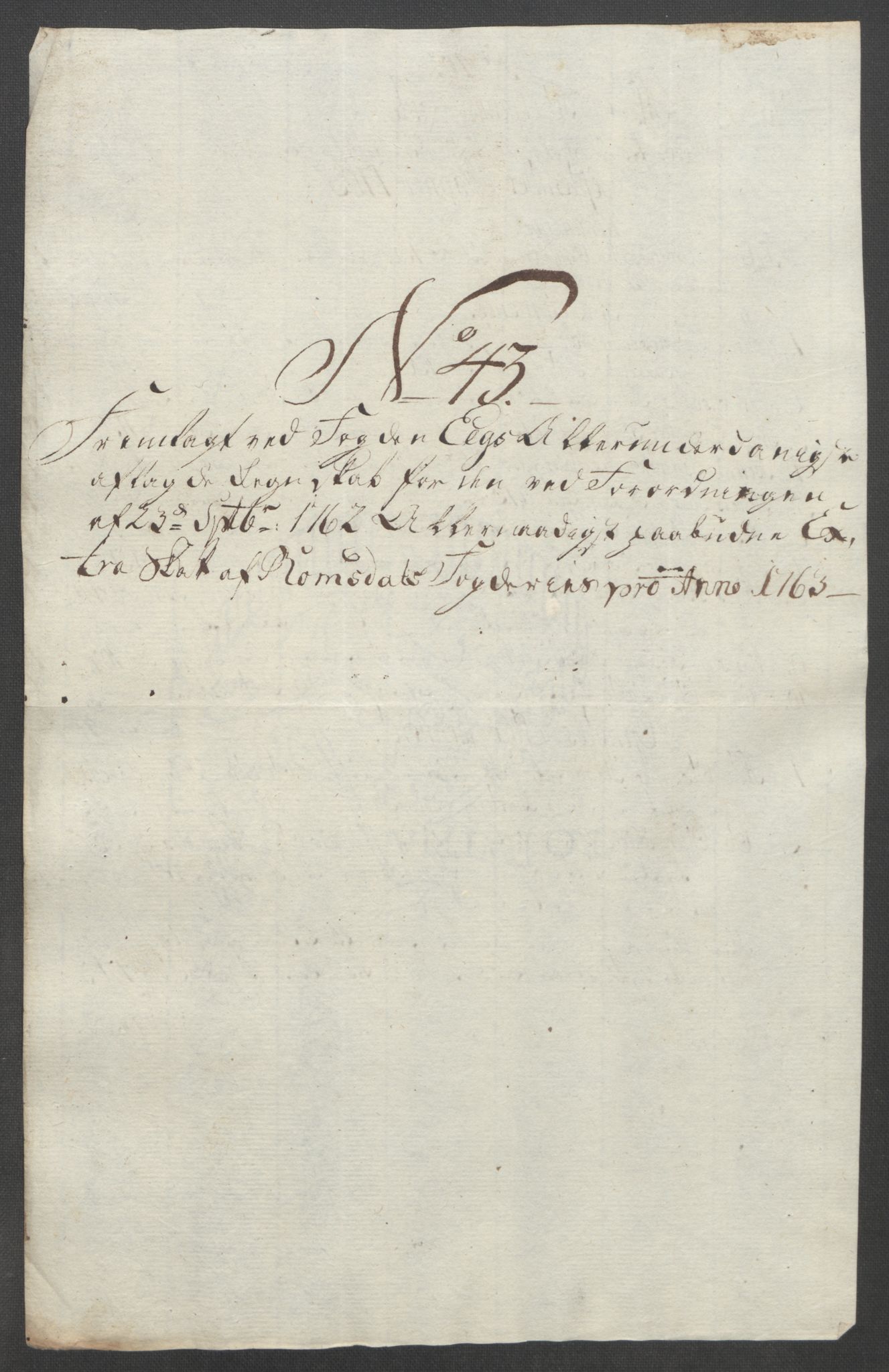Rentekammeret inntil 1814, Reviderte regnskaper, Fogderegnskap, AV/RA-EA-4092/R55/L3730: Ekstraskatten Romsdal, 1762-1763, p. 456