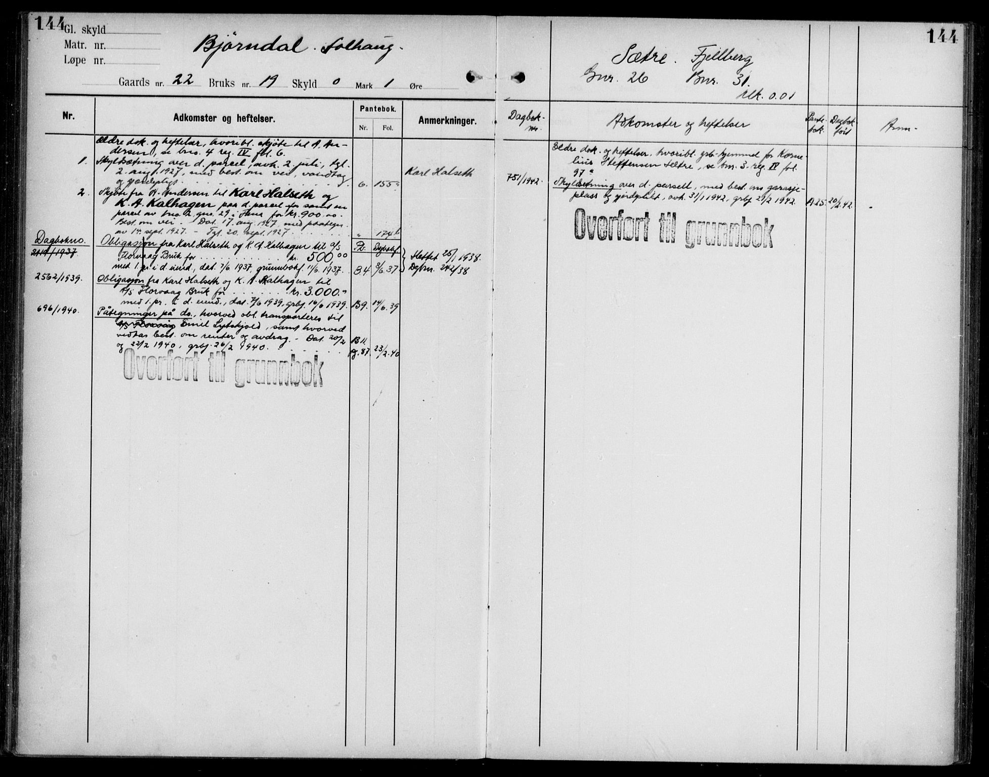 Midhordland sorenskriveri, AV/SAB-A-3001/1/G/Ga/Gab/L0108: Mortgage register no. II.A.b.108, p. 144