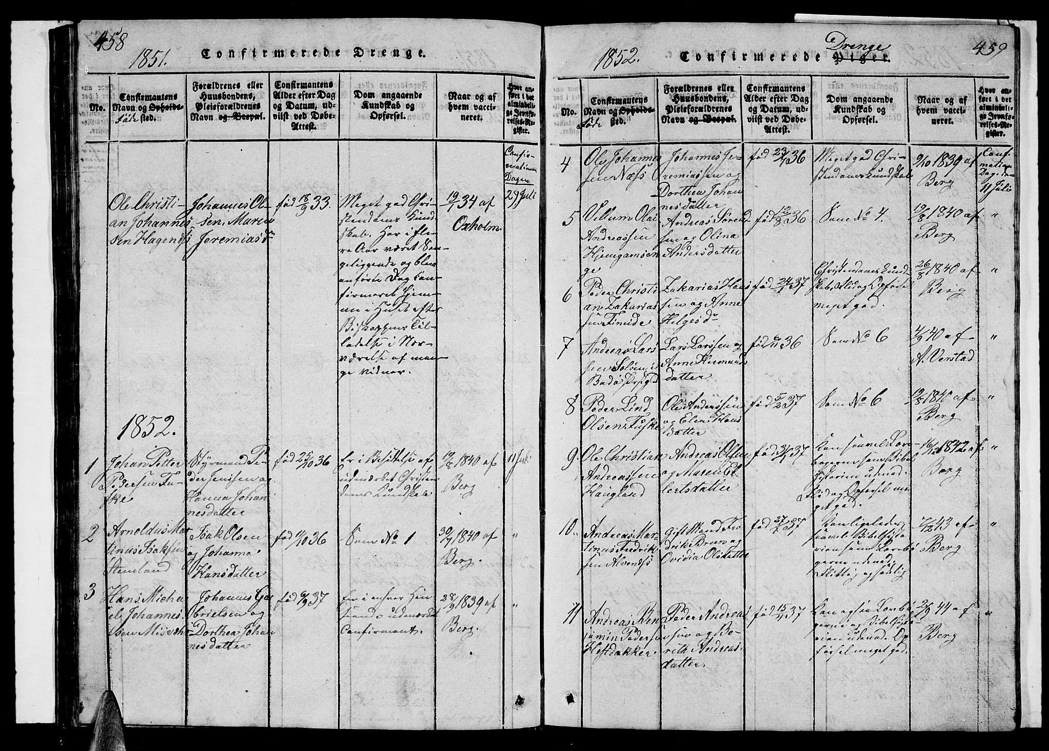 Ministerialprotokoller, klokkerbøker og fødselsregistre - Nordland, AV/SAT-A-1459/852/L0752: Parish register (copy) no. 852C03, 1840-1855, p. 458-459