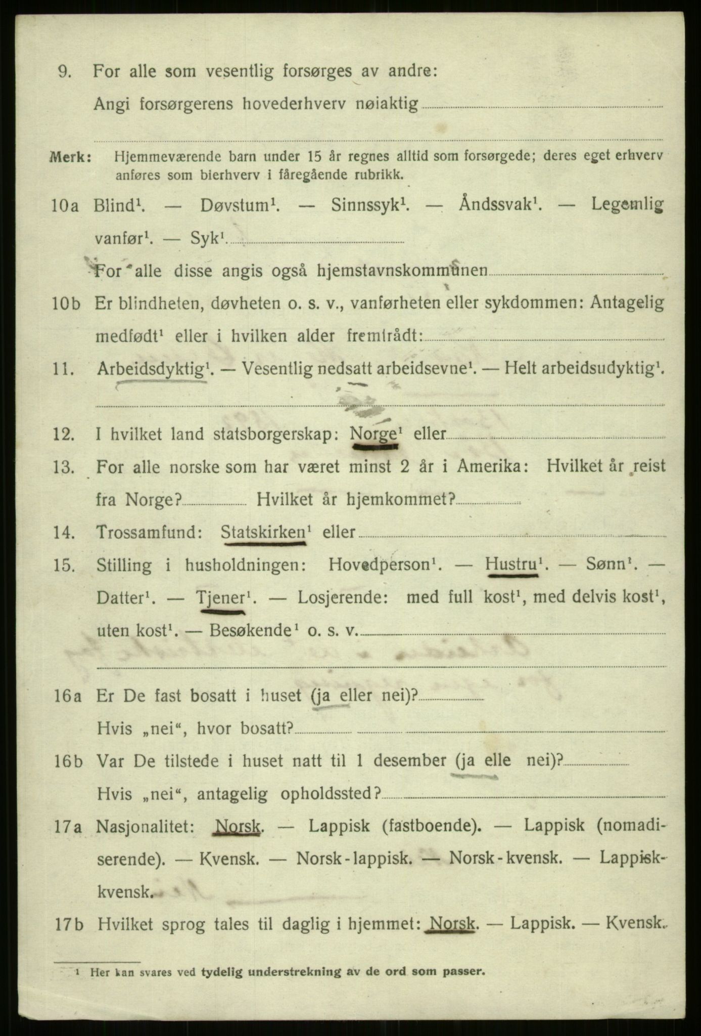 SATØ, 1920 census for Harstad, 1920, p. 8353