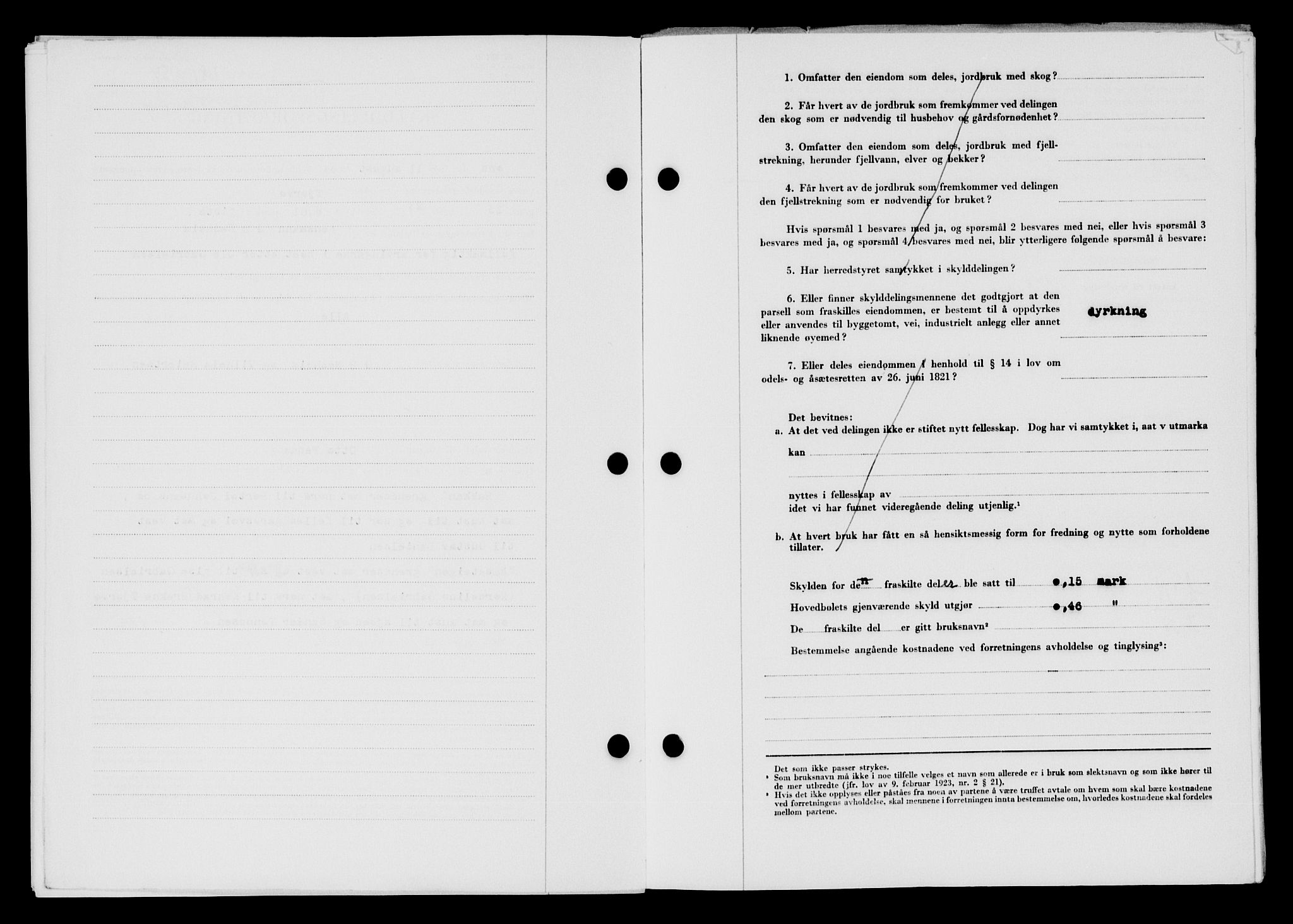 Lyngdal sorenskriveri, AV/SAK-1221-0004/G/Gb/L0670: Mortgage book no. A XVI, 1954-1954, Diary no: : 681/1954