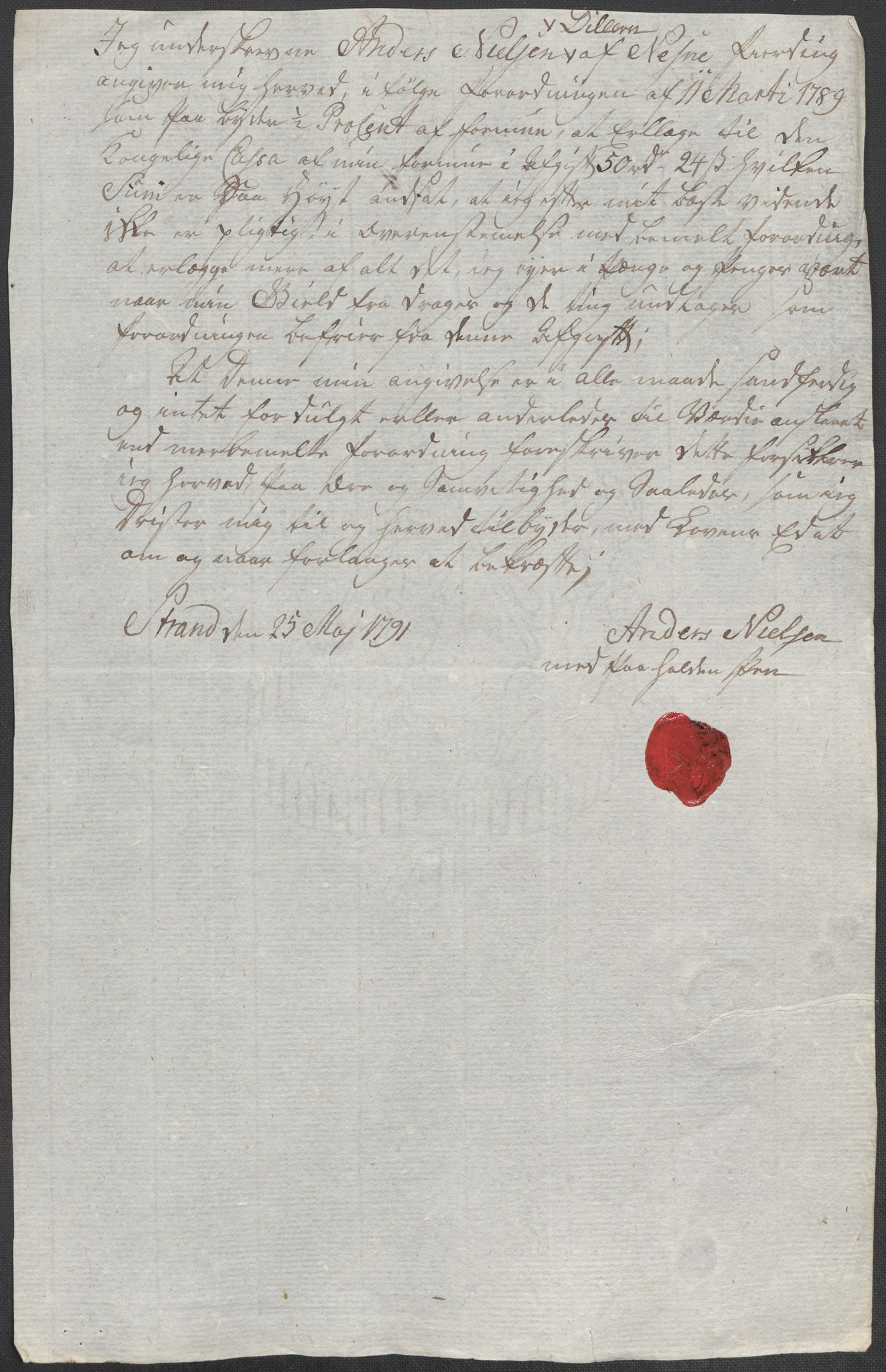 Rentekammeret inntil 1814, Reviderte regnskaper, Mindre regnskaper, AV/RA-EA-4068/Rf/Rfe/L0014: Helgeland fogderi, 1789, p. 24
