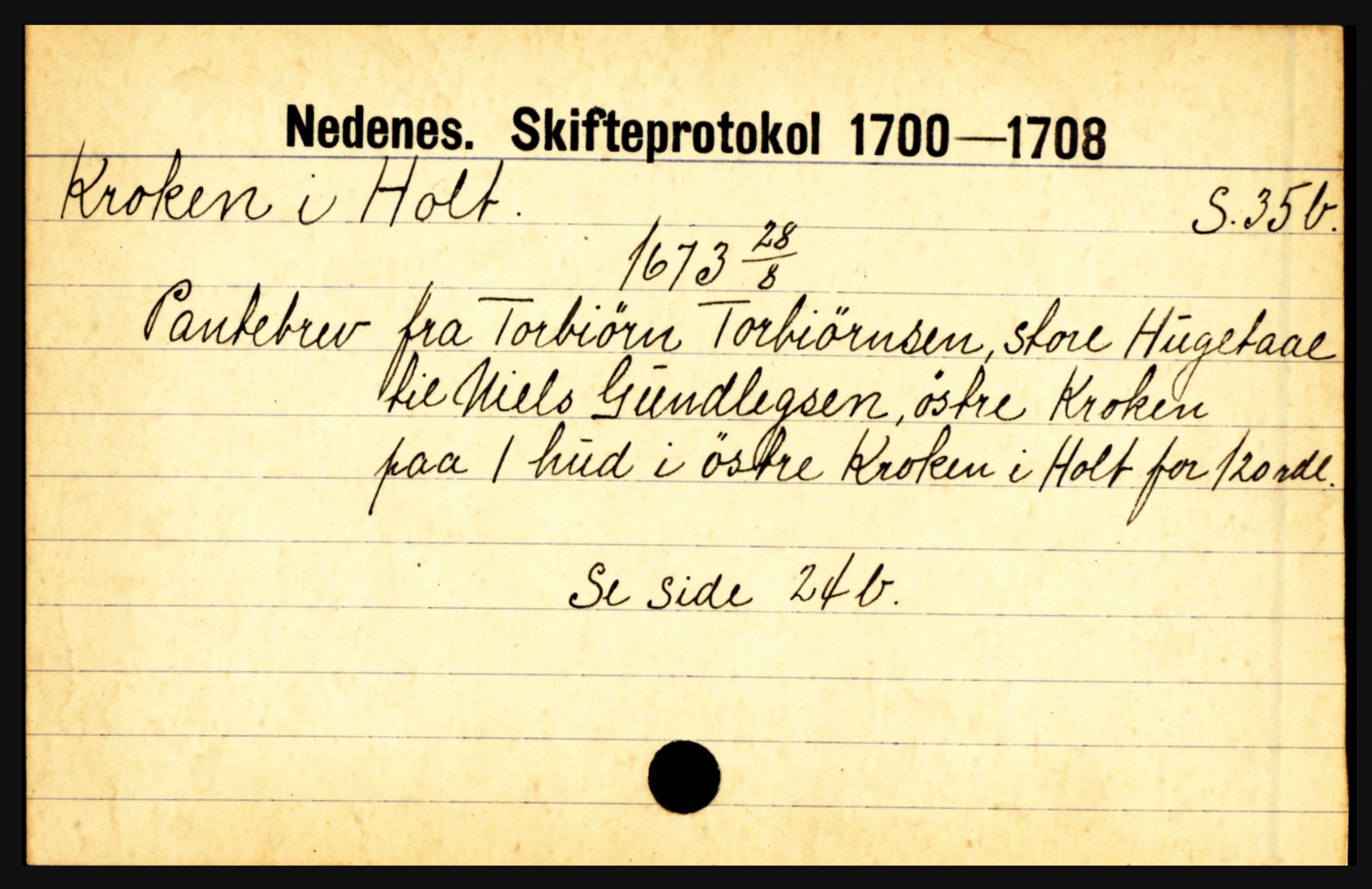 Nedenes sorenskriveri før 1824, AV/SAK-1221-0007/H, p. 15999