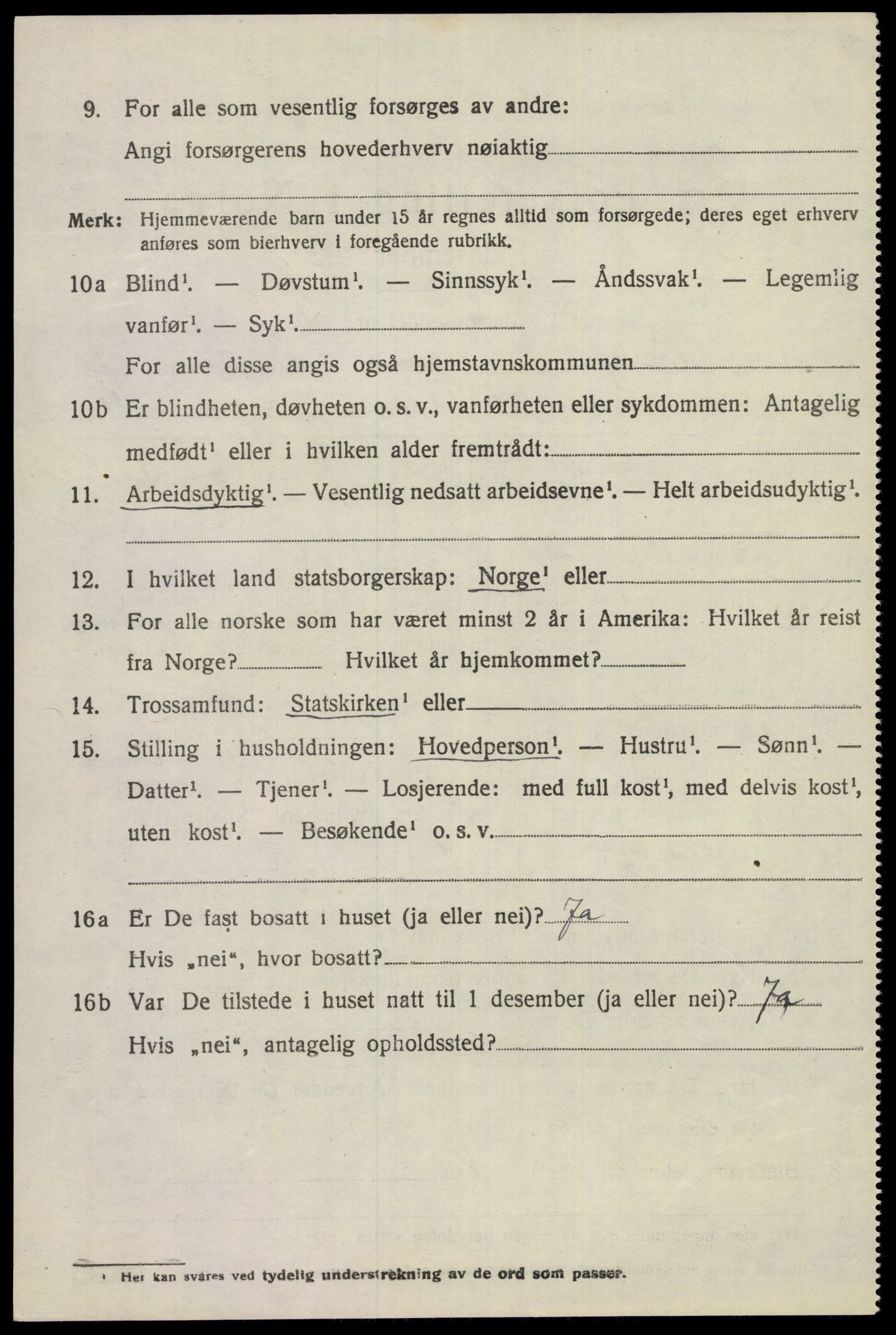 SAKO, 1920 census for Eidanger, 1920, p. 3687