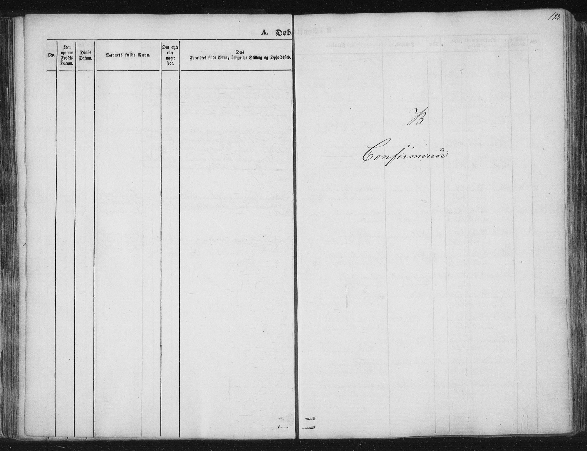 Ministerialprotokoller, klokkerbøker og fødselsregistre - Nord-Trøndelag, SAT/A-1458/741/L0392: Parish register (official) no. 741A06, 1836-1848, p. 123